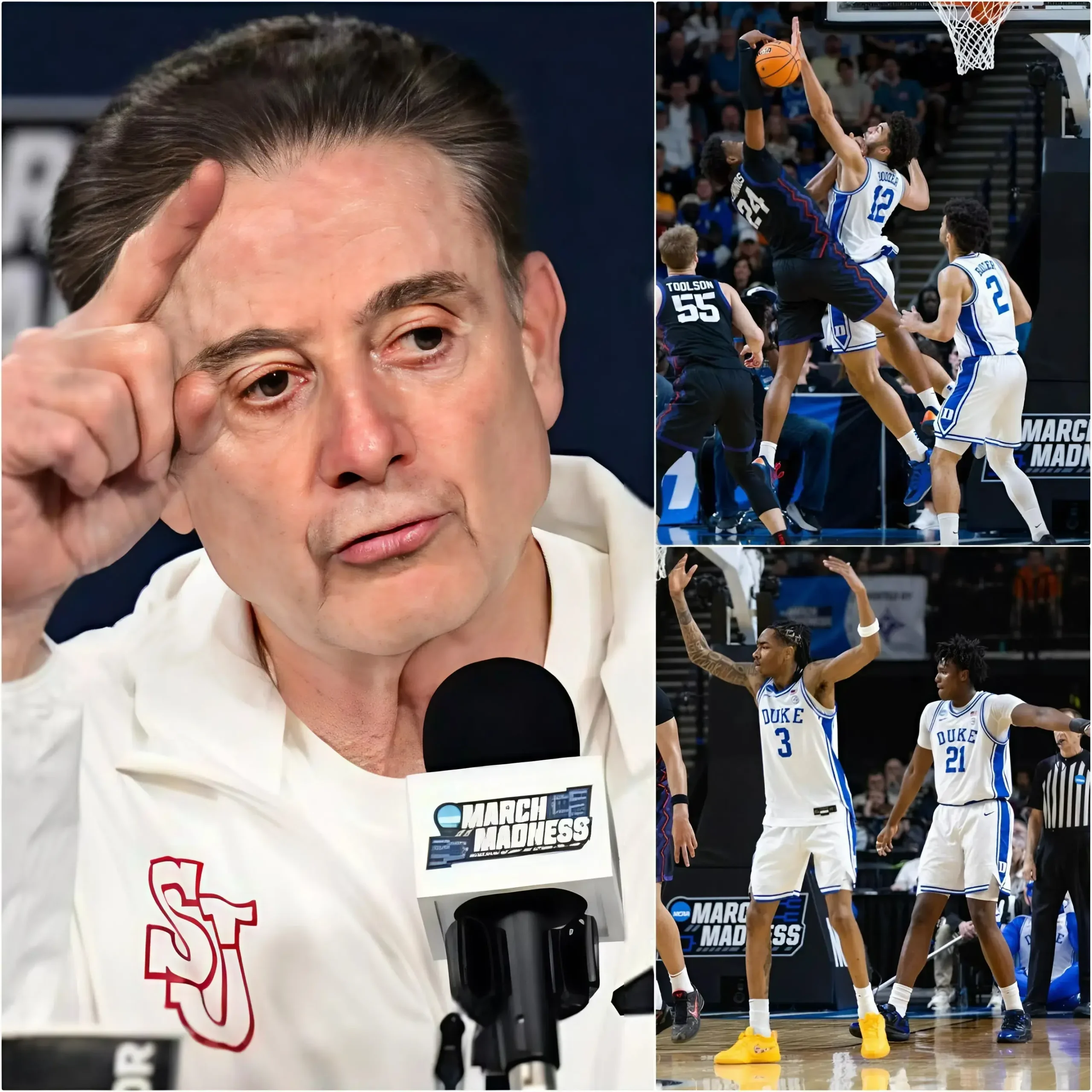 Cover Image for 🚨 “IT’S TERRIBLE, I MAY NEVER SEE A PLAYER AS GREAT AS HIM IN MY ENTIRE LIFE” – Rick Pitino exclaimed in utter frustration after St. John’s’ bitter 80-75 defeat against the Duke Blue Devils.