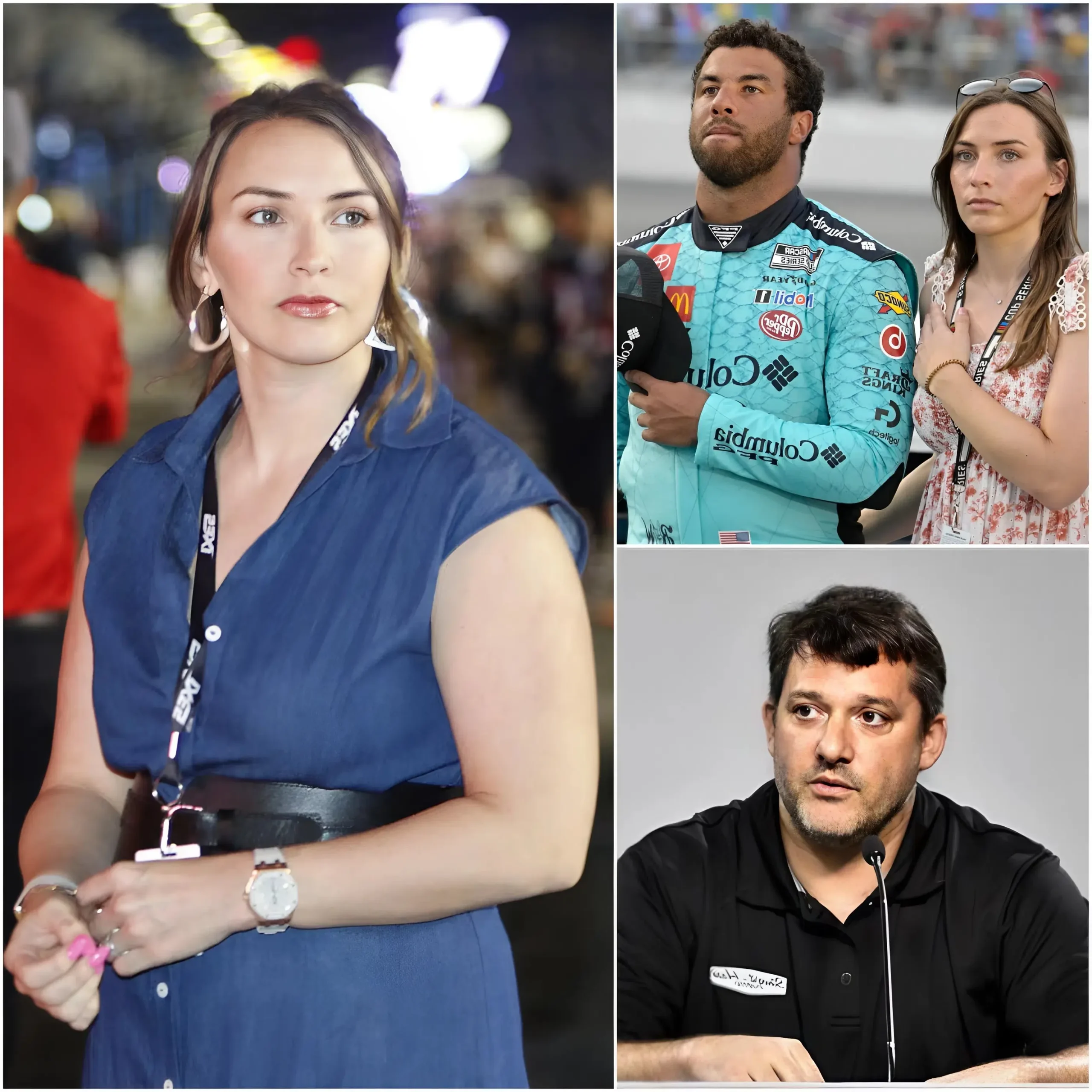 Cover Image for 🔥 BREAKING NEWS: Amanda Wallace, wife of Bubba Wallace, has shocked the NASCAR world with a blunt and harsh response aimed at Tony Stewart after he publicly called her husband “a stupid Black guy.” She immediately stunned the media by firing back with a 15-word sarcastic statement that left Stewart speechless!