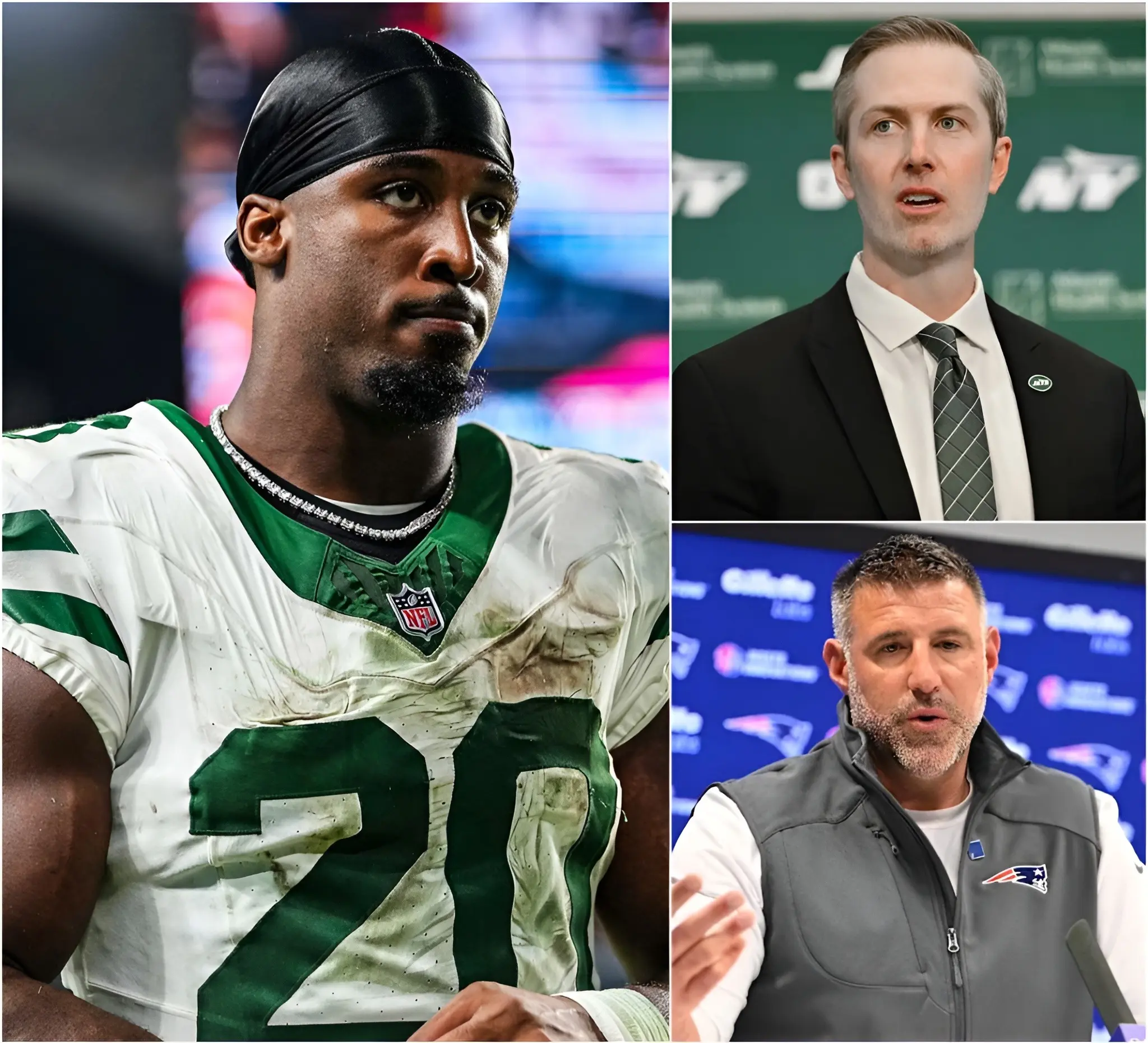 Cover Image for 🚨 BLOCKBUSTER TRADE ALERT: According to Ian Rapoport, the New York Jets are looking to trade star Breece Hall to the New England Patriots in exchange for a high draft pick to rebuild their roster.