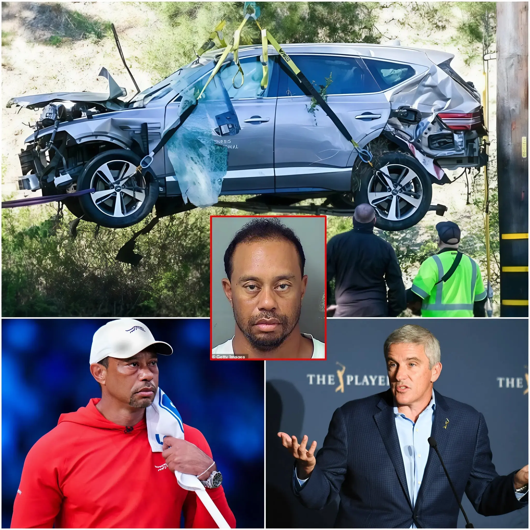 Cover Image for 🚨🔥 “We will never cooperate with him ever again! It’s absolutely disgraceful that he is still called a legend…” — Jay Monahan, PGA Tour Commissioner, officially drops a “bombshell” on Tiger Woods’ career after his recent use of banned substances allegedly caused a multi-person accident at Jupiter Island