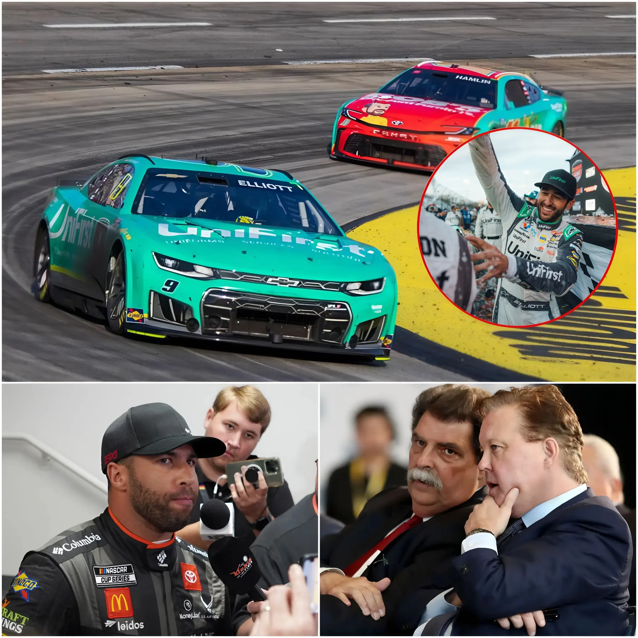 Cover Image for 🚨BREAKING NEWS: “This is no longer racing…” — Bubba Wallace has erupted in criticism, directly accusing NASCAR and the organizers of the Cook Out 400 of “covering up a serious error” on Chase Elliott’s 2026 car through a controversial, edited pole lap video