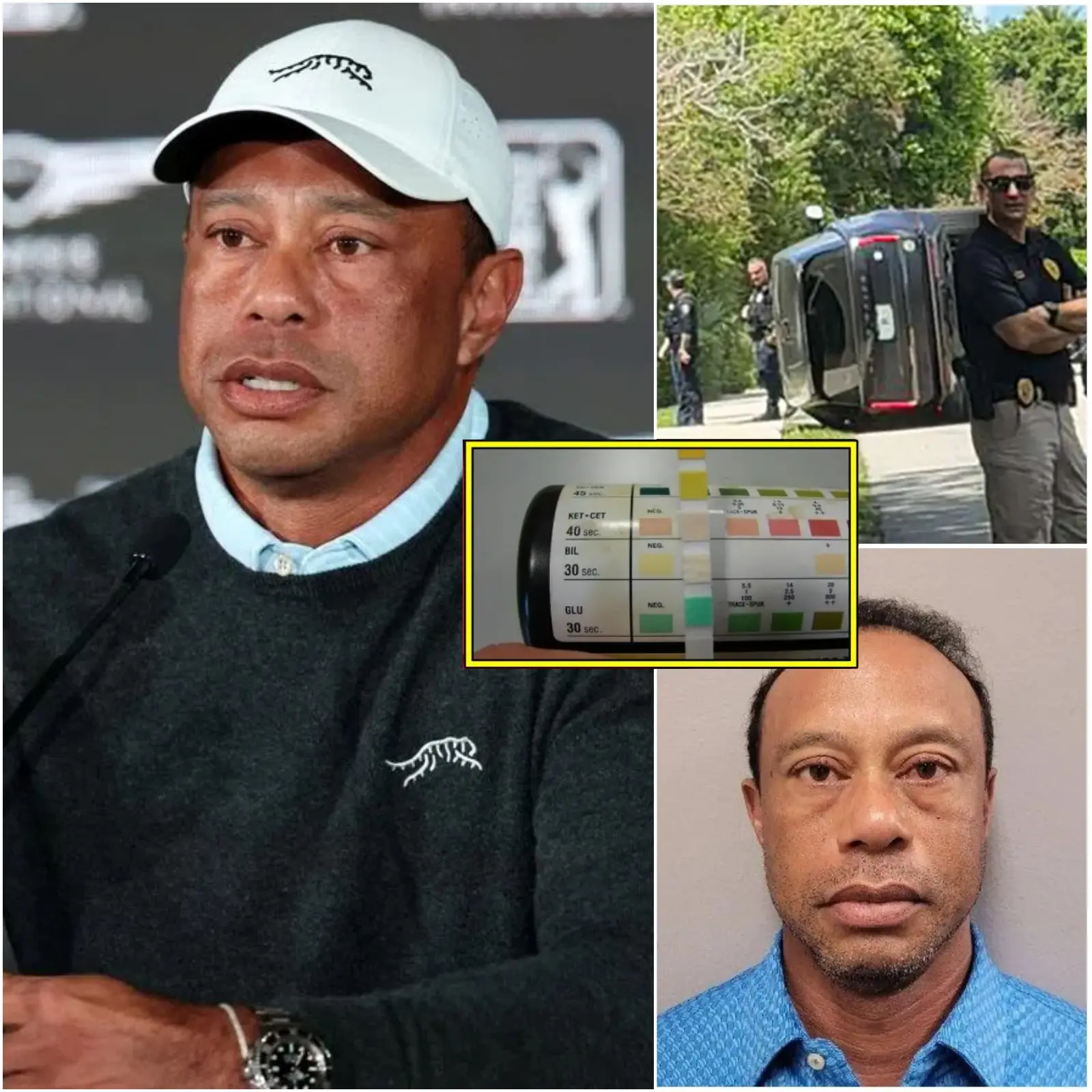 Cover Image for 🚨 THE INVESTIGATION IS OVER: Tiger Woods’ official toxicology report, following his devastating Florida car crash, has been made public — and its findings have sent shockwaves through the golf world.