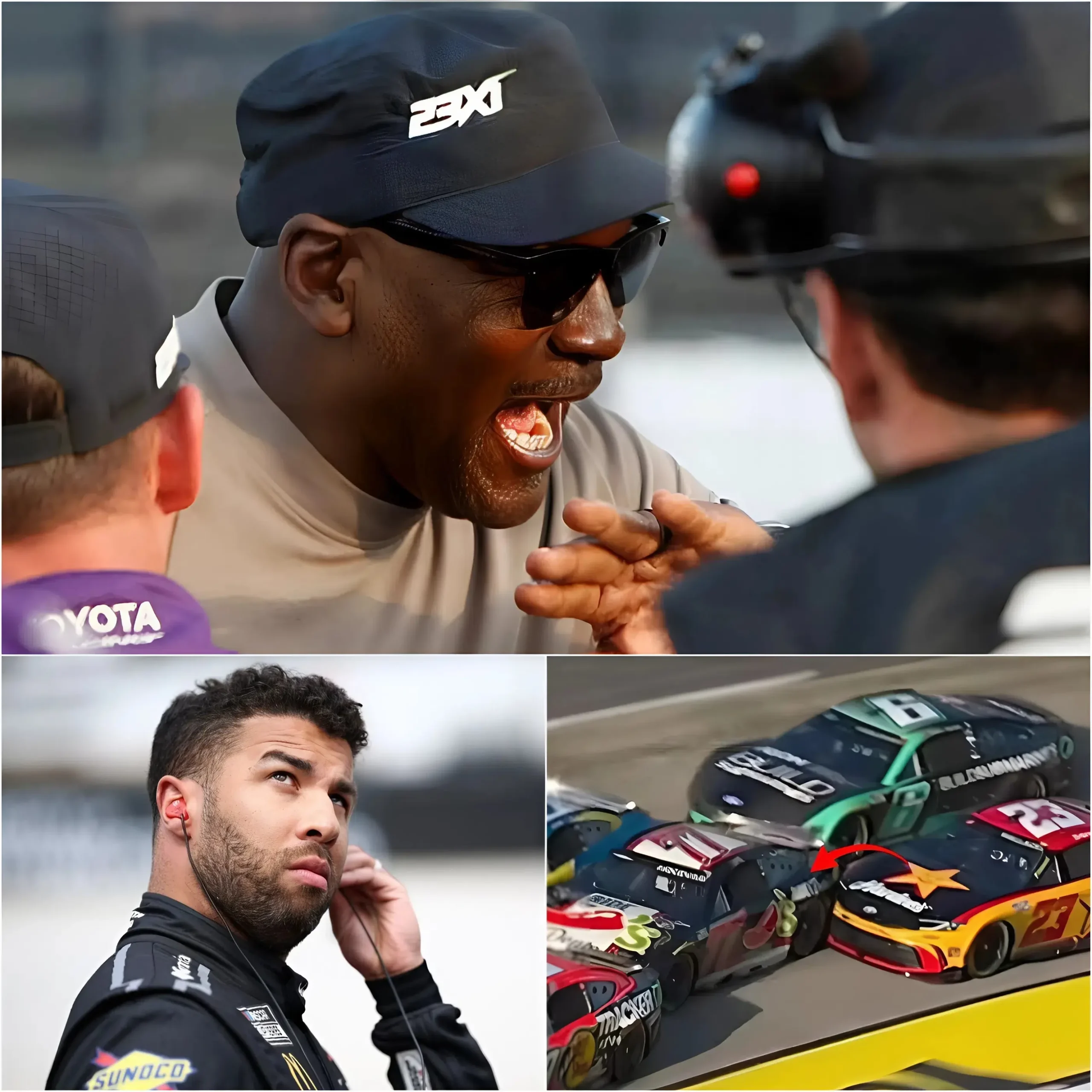 Cover Image for 🚨BREAKING NEWS: “We’ve made a decision…” — Michael Jordan finally speaks out about Bubba Wallace’s future after accusations of dangerous behavior at the Cook Out 400