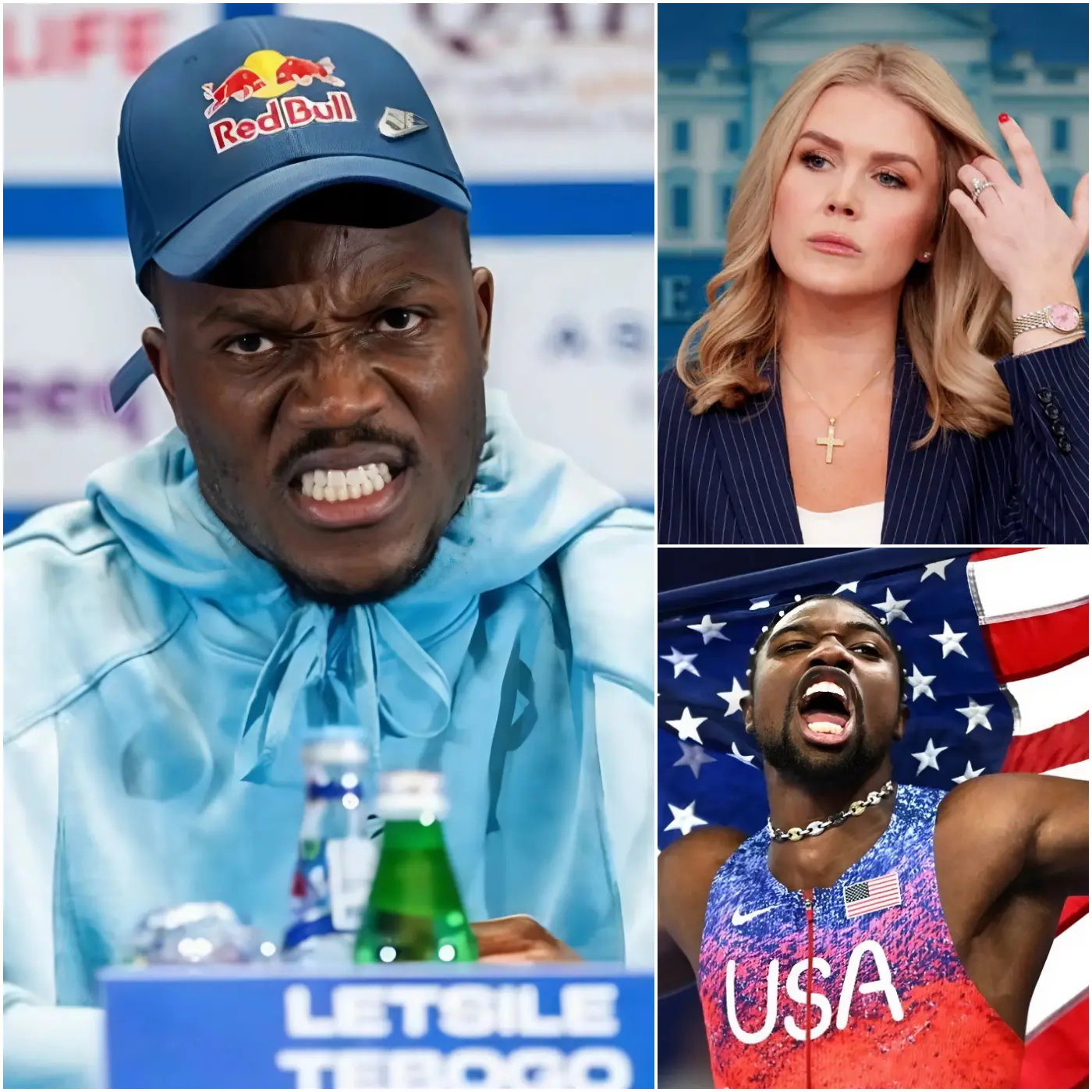 Cover Image for “DON’T DRAG MY FAMILY OR MY COUNTRY INTO THIS.” Letsile Tebogo has finally spoken out in response to Karoline Leavitt after she defended American sprinter Noah Lyles ahead of their highly anticipated clash at the Diamond League 2026.