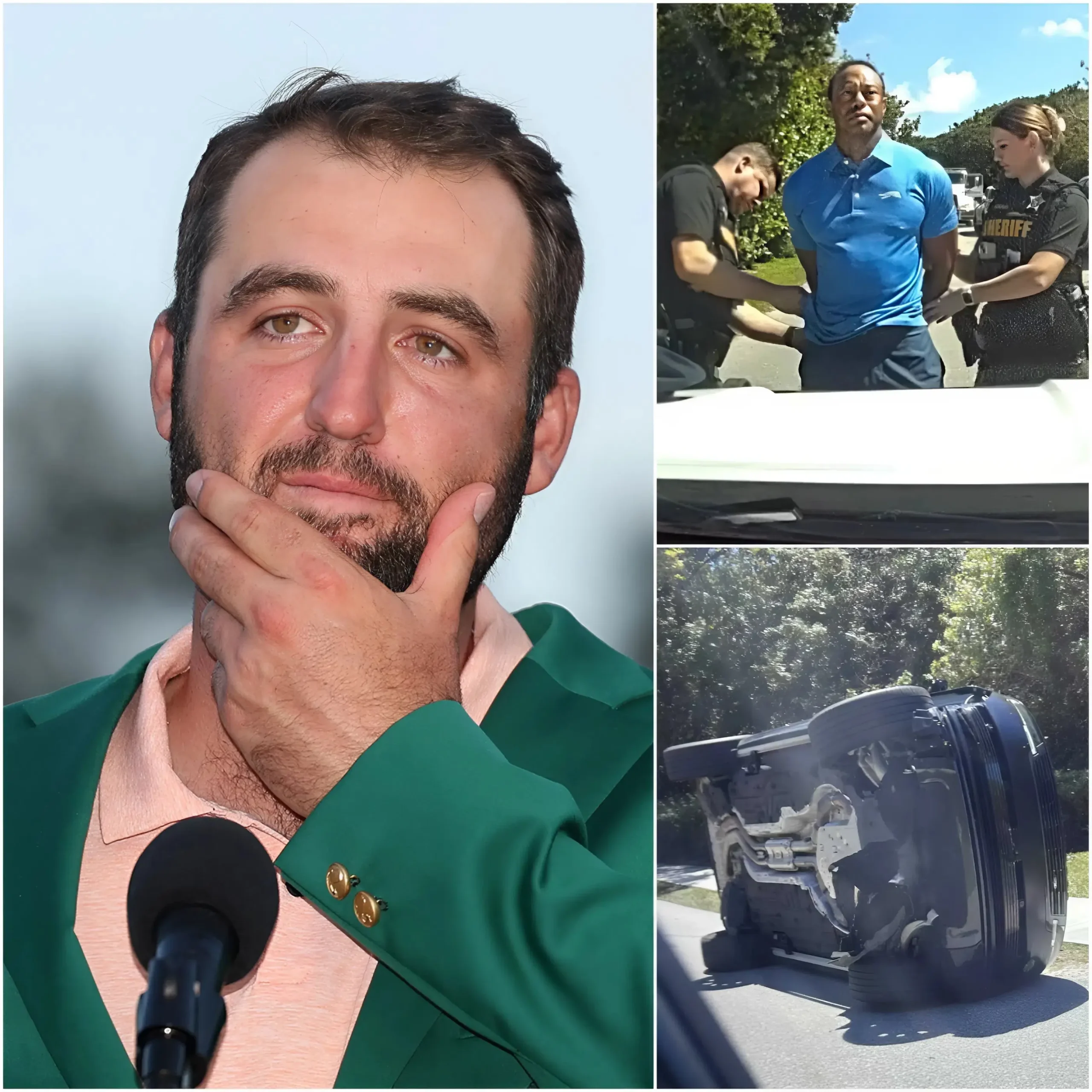 Cover Image for “He Wasn’t Alone in That Car!” Scottie Scheffler Reveals Tiger Woods Was Forced Into a Crash, Denies DUI Allegations, and Shares 2:00 AM Call That Shocks Fans, Leaving the World Questioning Who Is Really Behind the Tragedy.
