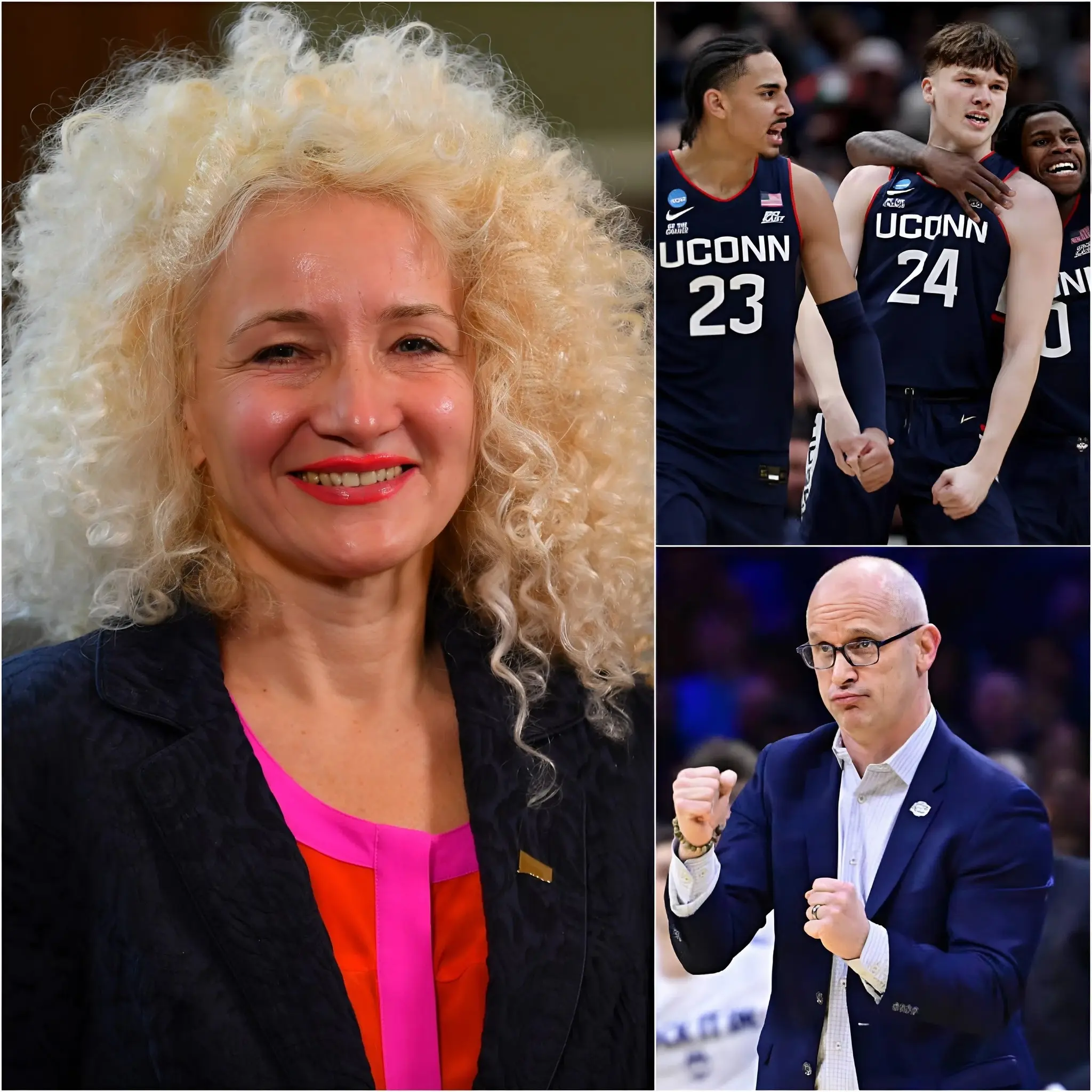 Cover Image for 🚨BREAKING NEWS: Dr. Radenka Maric, President of the University of Connecticut, has just announced an unprecedented bonus package for the UConn Huskies basketball team if they win the NCAA Men’s Division I Basketball Tournament in the 2025/2026 season.