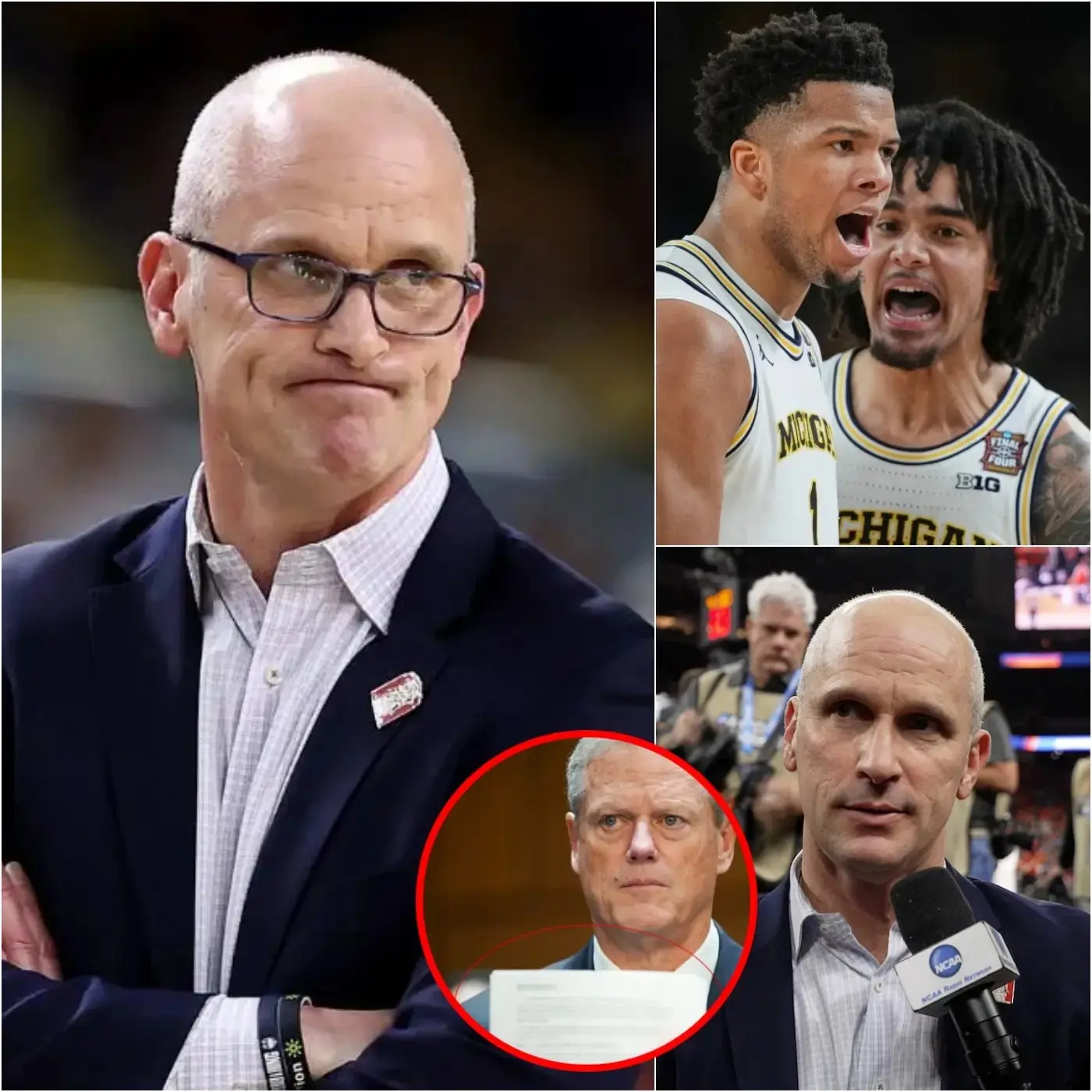 Cover Image for Dan Hurley’s fiery outburst lit a spark that quickly spread beyond the court, turning a tough loss into a storm of controversy. His accusations, sharp and unfiltered, cast a shadow over what had been a hard-fought victory for Michigan.