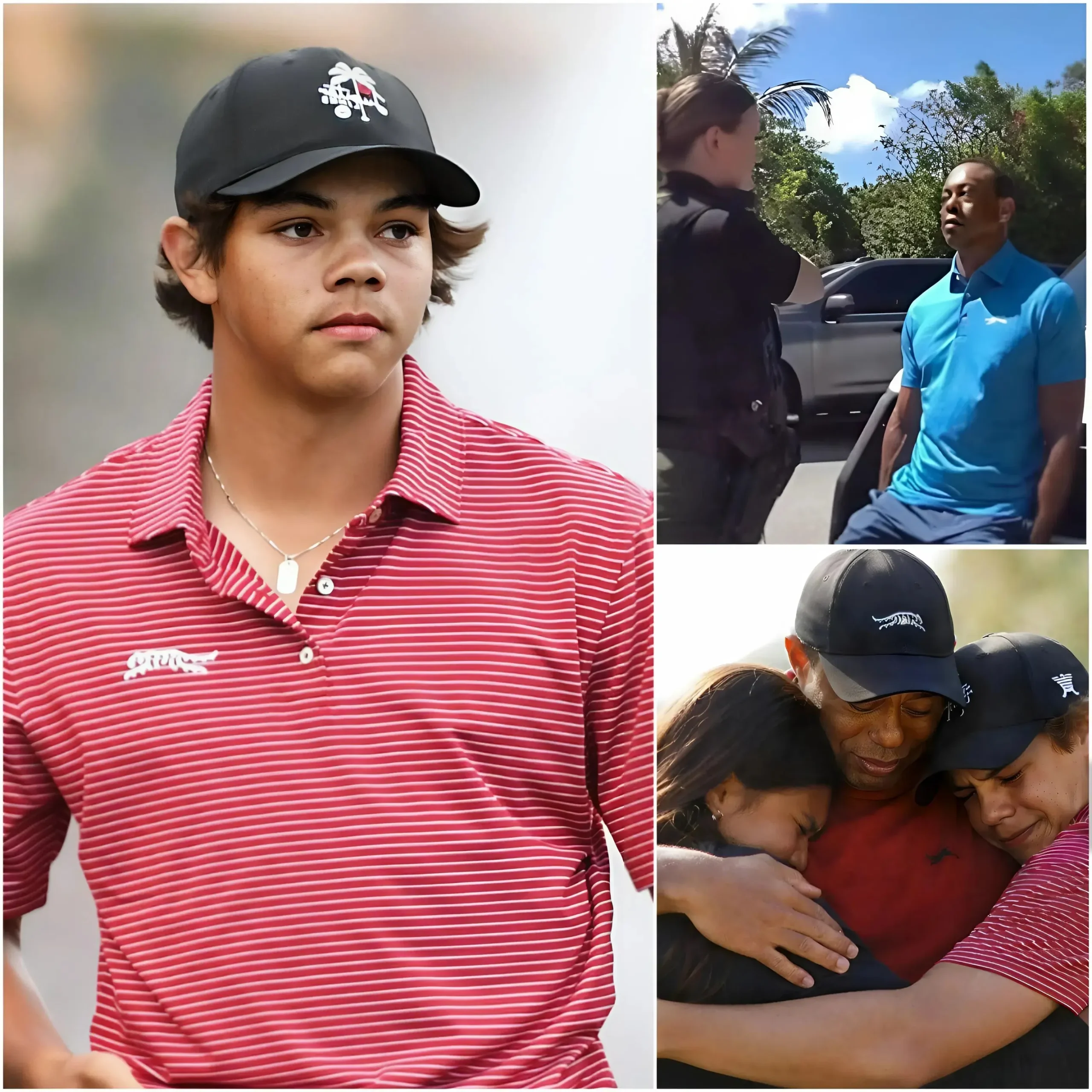 Cover Image for “Everyone can make mistakes… but no one understands what my father went through. Who will get justice for my father?” Charlie Woods spoke out for the first time after the scandal surrounding his father, Tiger Woods’ car crash. “My father is not your dirty media bait.” Without hesitation, Charlie Woods suddenly revealed a secret he had kept for days after the crash, shocking his fans.