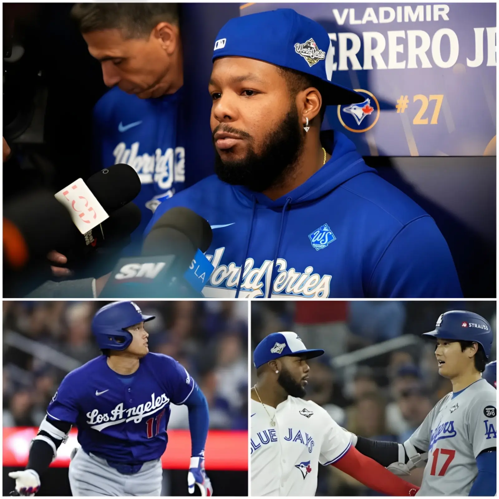 Cover Image for BREAKING — 5 MINUTES AGO Vladimir Guerrero Jr. lost his temper during a live postgame interview following the Toronto Blue Jays’ bitter loss to the Los Angeles Dodgers. In a heated outburst, Guerrero Jr. directly accused Shohei Ohtani of doping.