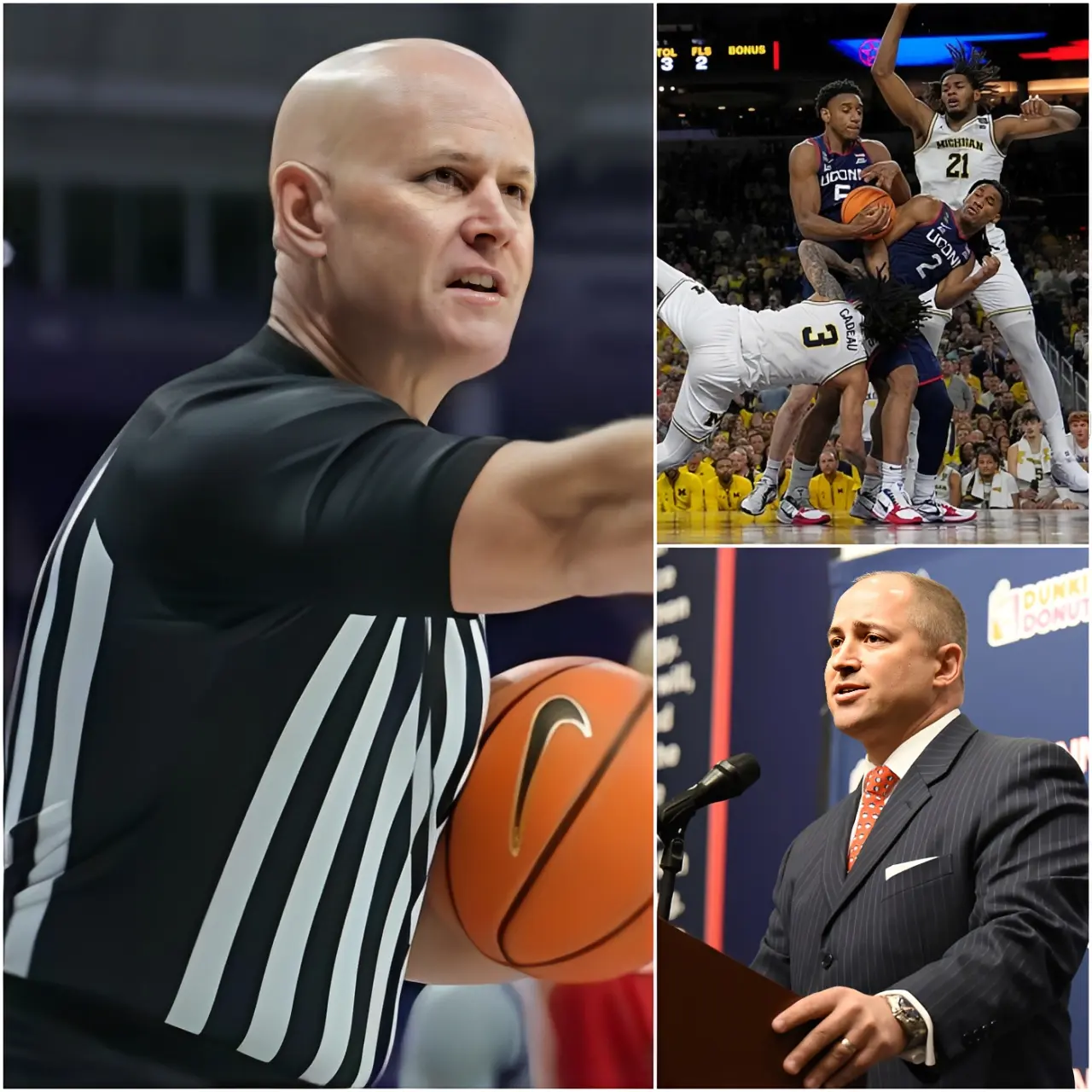 Cover Image for 🚨 SHOCKING NEWS – BIGGEST SHOCK NCAA 2026: Head referee James Breeding officially apologizes to Huskies Nation after the controversial final