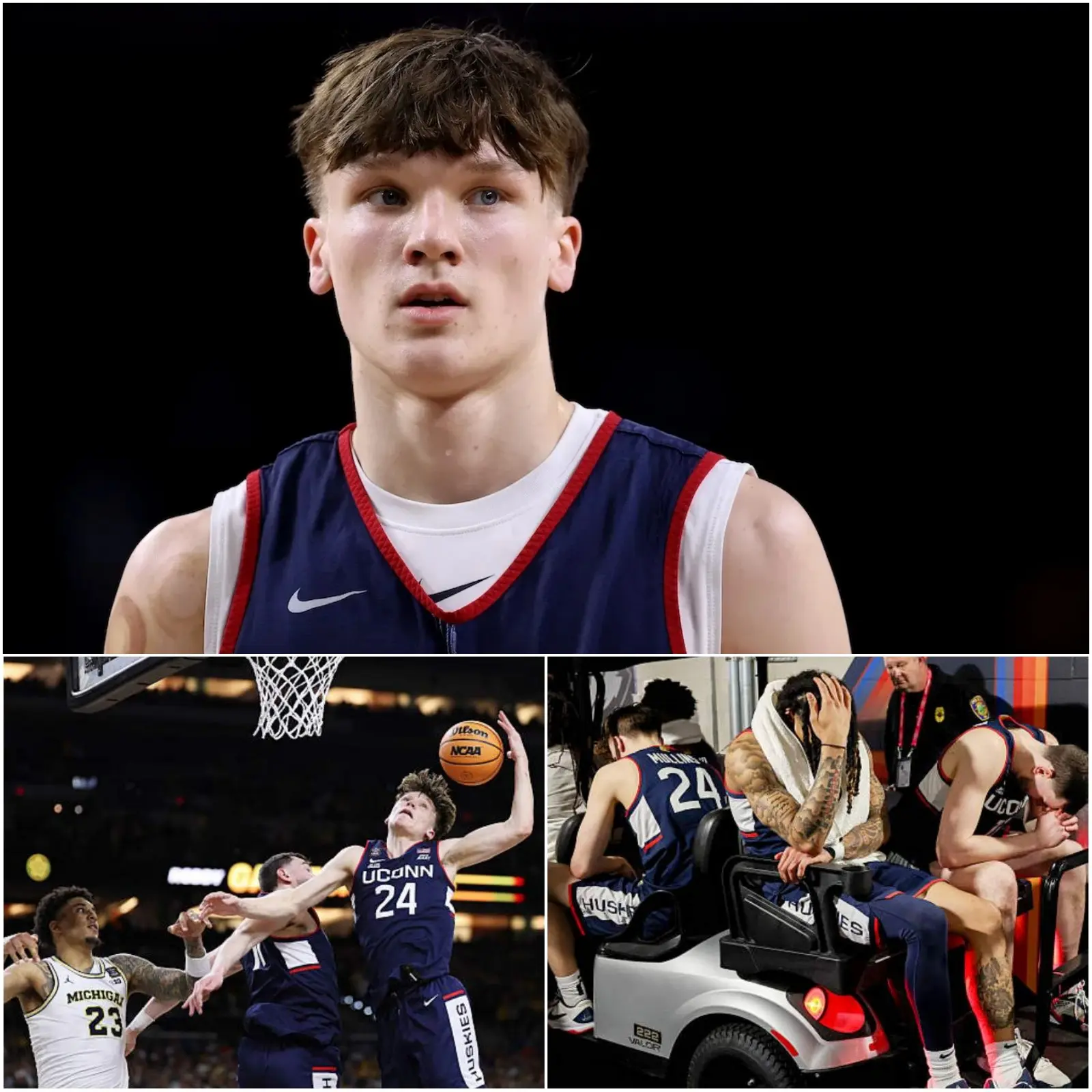 Cover Image for âIâd rather leave than play with himâI feel betrayed sharing the court.â Braylon Mullinsâ explosive statement after UConnâs 63â69 loss to Michigan has sent shockwaves through college basketball.