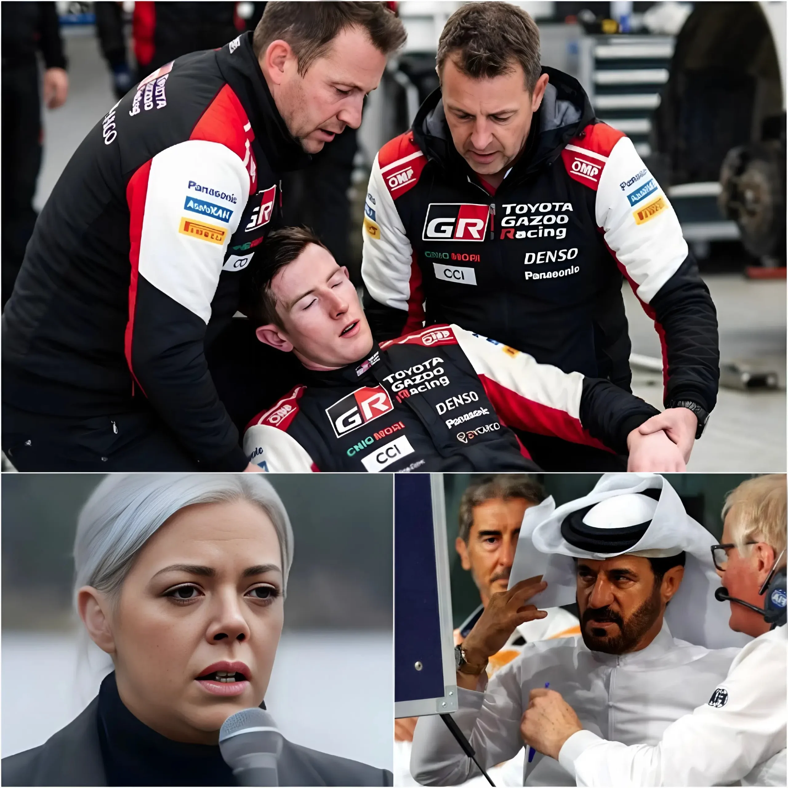 Cover Image for đ¨ BREAKING NEWS: Shock at the WRC Croatia Rally as Elfyn Evans unexpectedly collapses during a test run. The atmosphere at the service park froze instantly. Teammates were stunned, and then⌠his wife, eyes red with emotion, spoke for the first time in exactly 10 words, sending chills through everyone. Just 10 minutes later, the FIA called an emergency meeting.