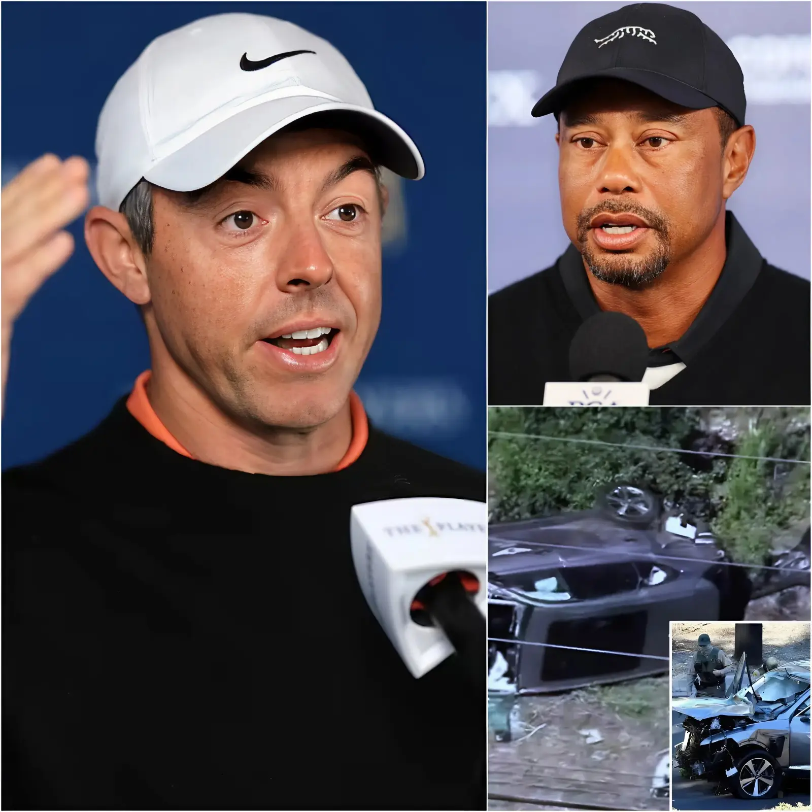 Cover Image for đ¨ âYOUâRE NOTHING BUT A PUPPET IN THE GOLF WORLD â YOU DONâT DESERVE TO BE HERE.â Rory McIlroy furiously lashes out and mocks Tiger Woods after the scandalous accident, as Tiger Woods has reportedly crashed his car at least three times while intoxicatedâŚ