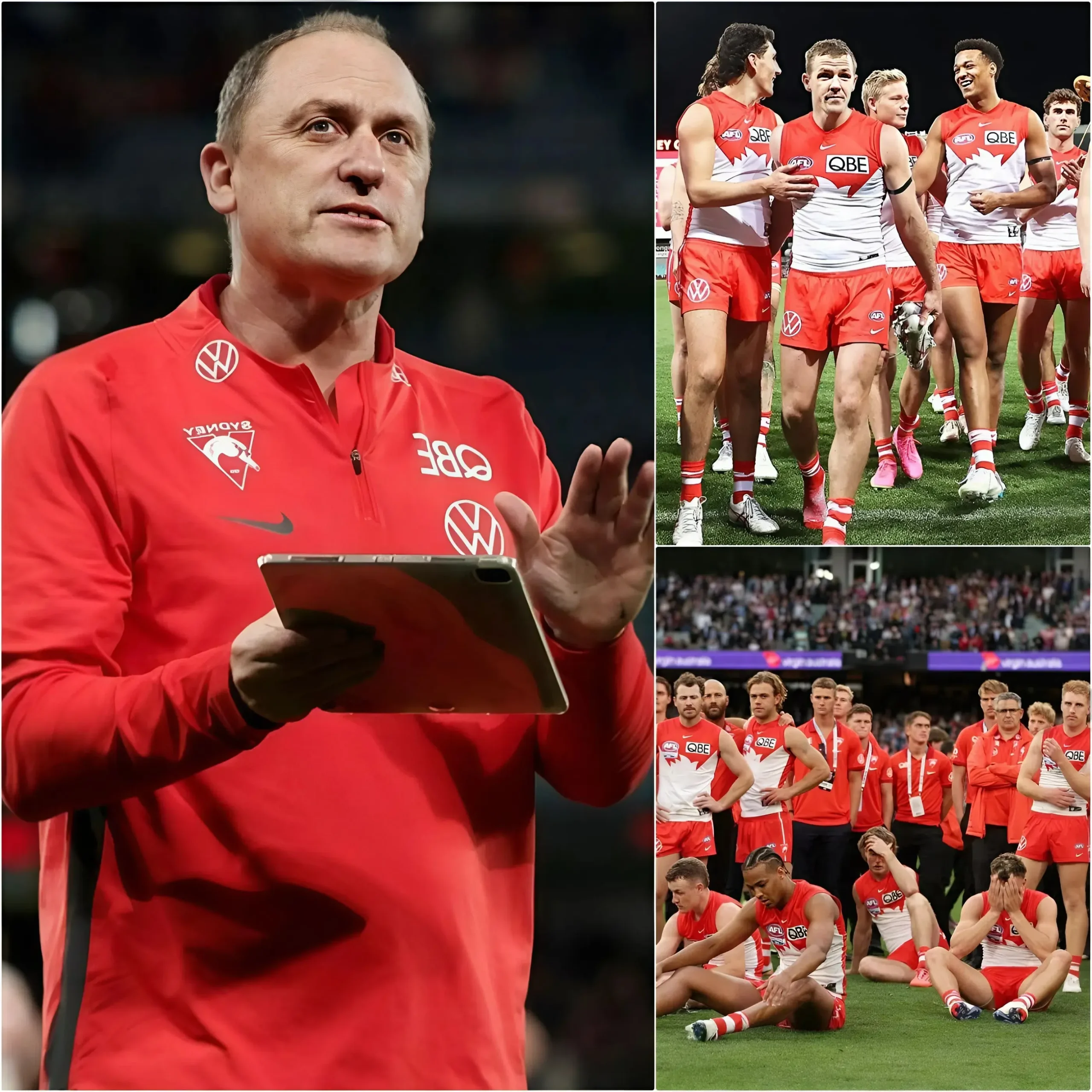 Cover Image for Before the practice session preparing for the important game against the Gold Coast Suns, Sydney Swans’ head coach, John Longmire, gathered the entire team at center field—not to discuss tactics or assignments, but to share a heartfelt moment.