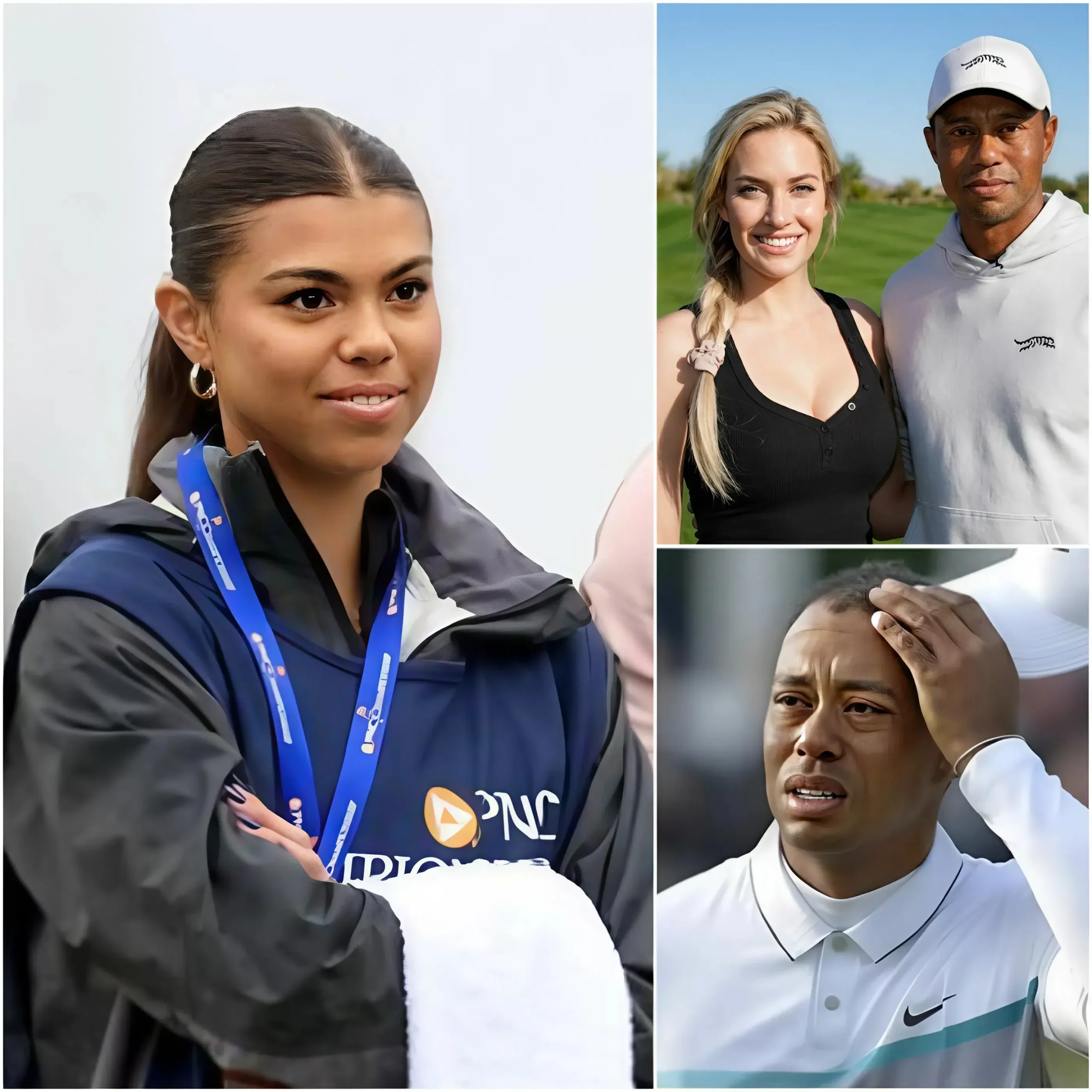 Cover Image for “Enough patience for so many years! Sam Alexis Woods, Tiger Woods’ eldest daughter, has shaken the golf world with a secret recording about her father’s girlfriend. In an emotional revelation, she talks about a mysterious ‘third party’ who has been destroying the family for years. The betrayer has remained silent. Shocking details below…”