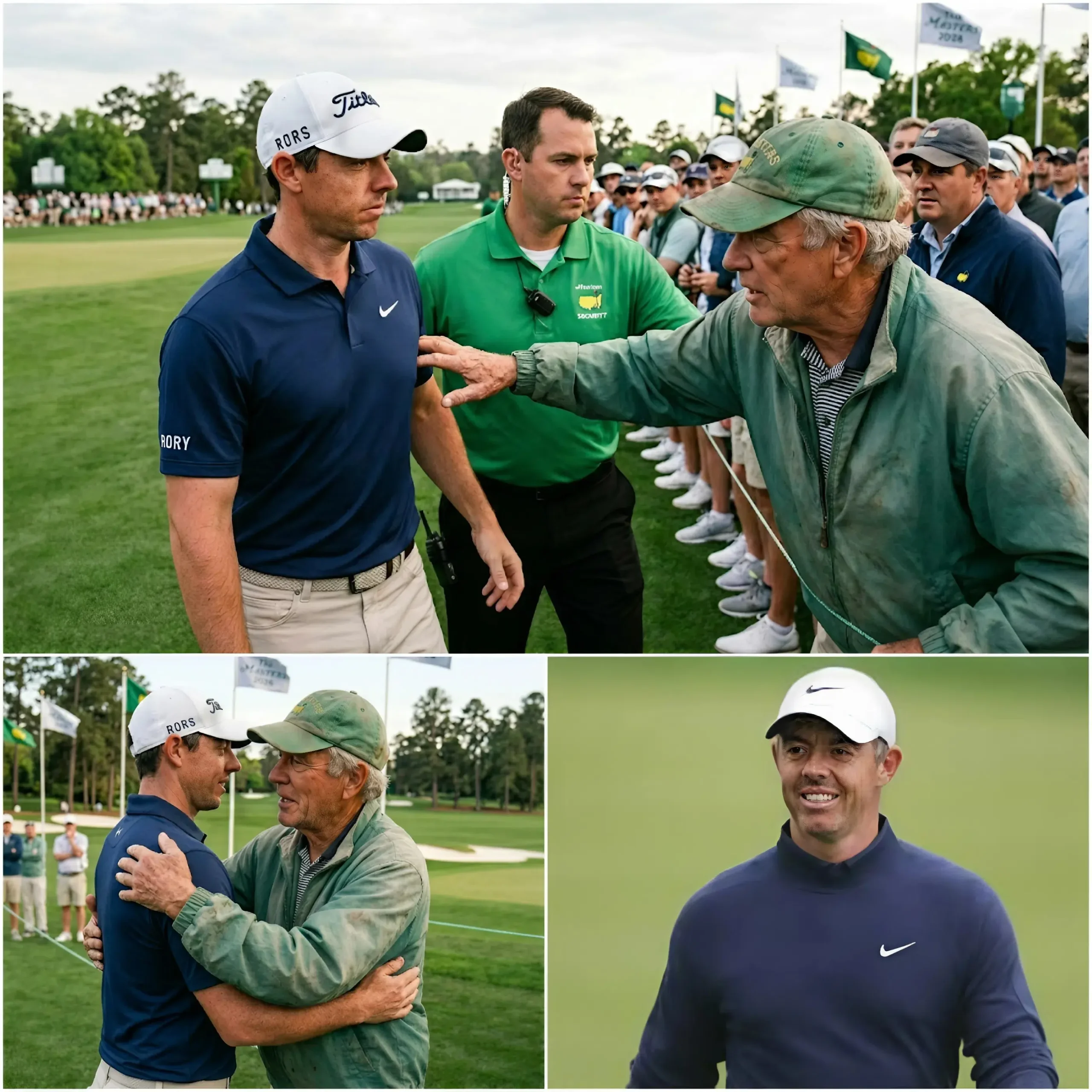Cover Image for 🚨 Security tried to stop him, but Rory McIlroy calmly said, “Let him come.” A man in his 60s pushed through the crowd at the Masters Tournament 2026. Moments later, something unexpected happened that left everyone stunned and deeply moved. 👇