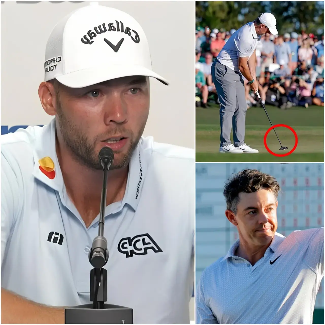 Cover Image for “CHEATING! HE MUST BE DISQUALIFIED RIGHT NOW!”🔴 Sam Burns erupted in fury with a stunning accusation against Rory McIlroy