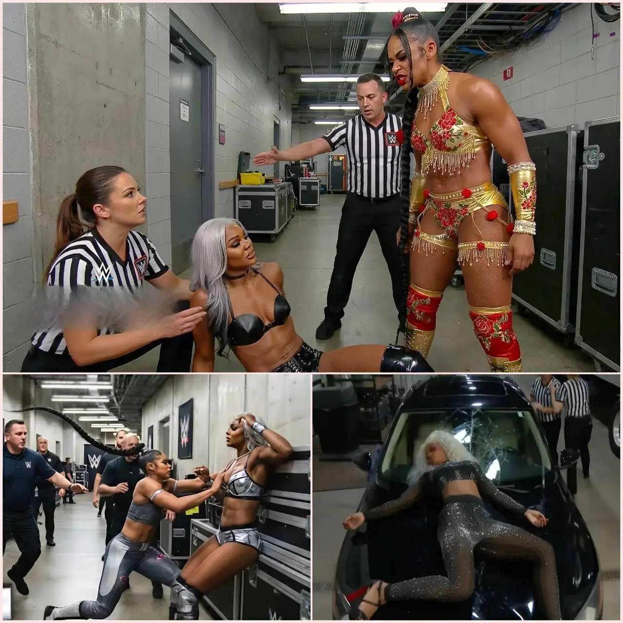 Cover Image for 🚨 SHOCKING RETURN! 💥🔥 Bianca Belair, the EST of WWE, is BACK and has just launched a brutal backstage ambush on Jade Cargill during SmackDown! 😱💪 Shockwaves are ripping through the locker room as betrayal reaches an all-time high, and tensions explode into chaos — this rivalry has officially turned personal and is set to erupt inside the ring! ⚡🤼♀️