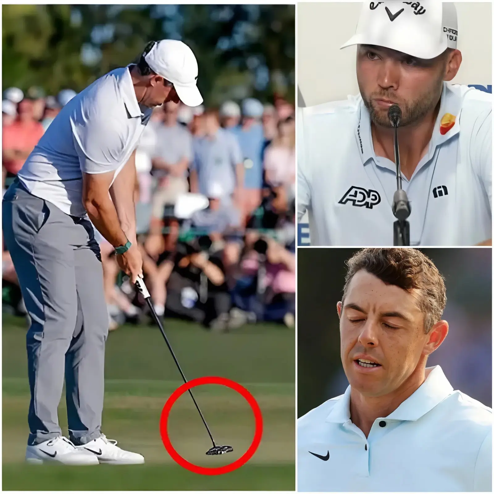 Cover Image for “CHEATING! HE MUST BE DISQUALIFIED RIGHT NOW!” 🔴 Sam Burns explodes in a breaking-news firestorm, unleashing a jaw-dropping accusation against Rory McIlroy that is sending shockwaves across the entire golf world.