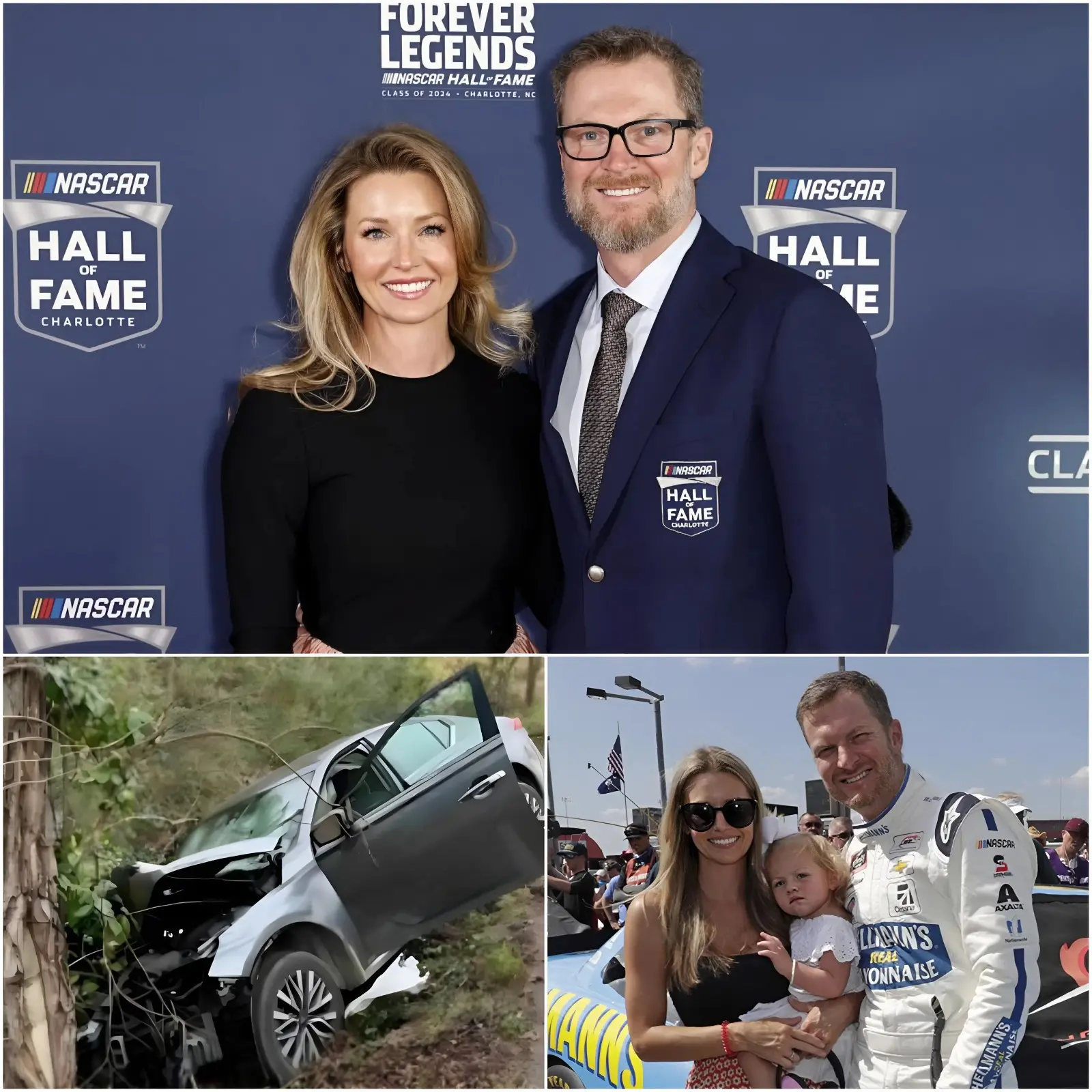 Cover Image for BREAKING NEWS: A wave of concern is sweeping through the racing world as reports confirm that the wife of NASCAR legend Dale Earnhardt Jr. is currently in critical condition.