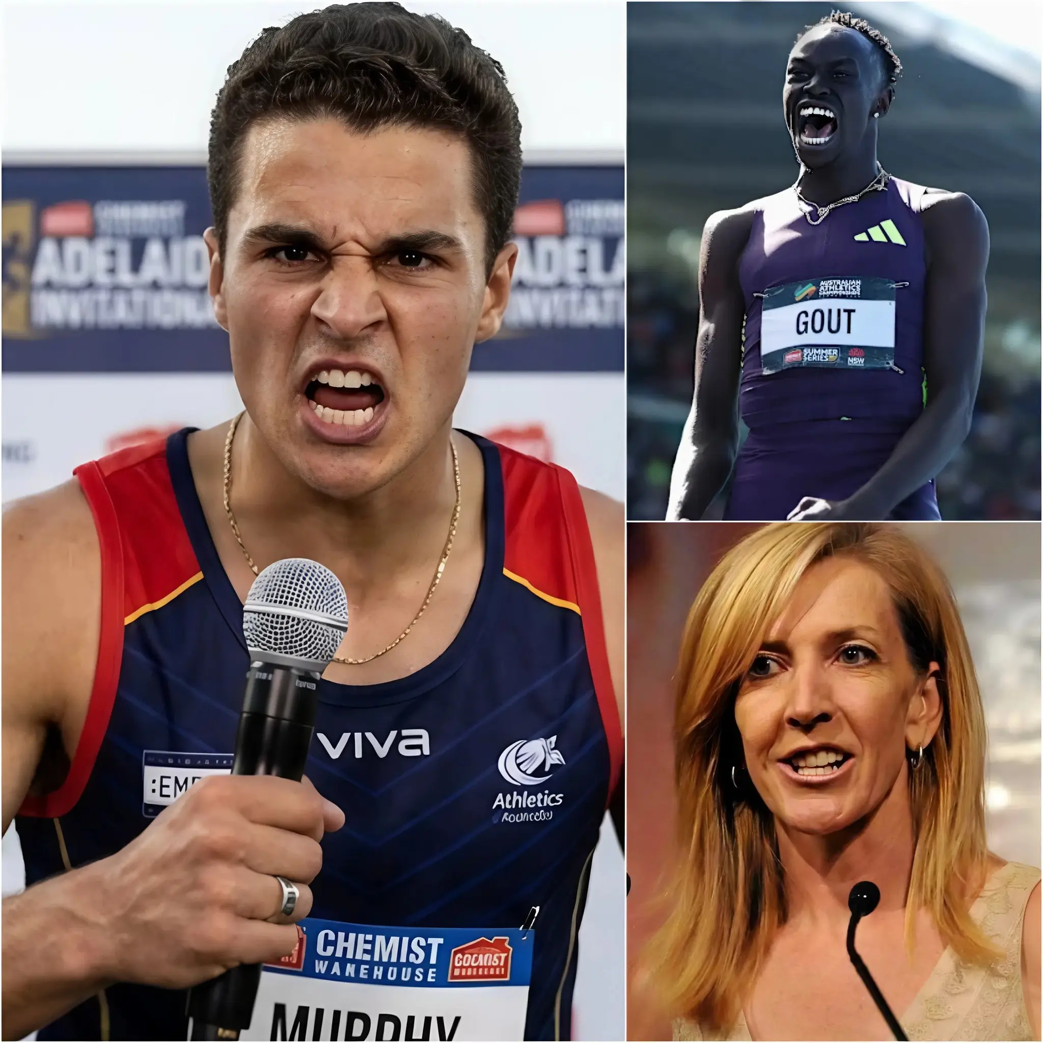 Cover Image for “HE IS A CHEAT, THIS VICTORY SHOULD HAVE BEEN MINE!” After His Bitter Defeat At The Australian National Athletics Championships 2026, Aidan Murphy Angrily Accused Gout Gout Of Using Running Shoes With A Built-in Motor And Demanded That The Competition President Launch An Investigation.