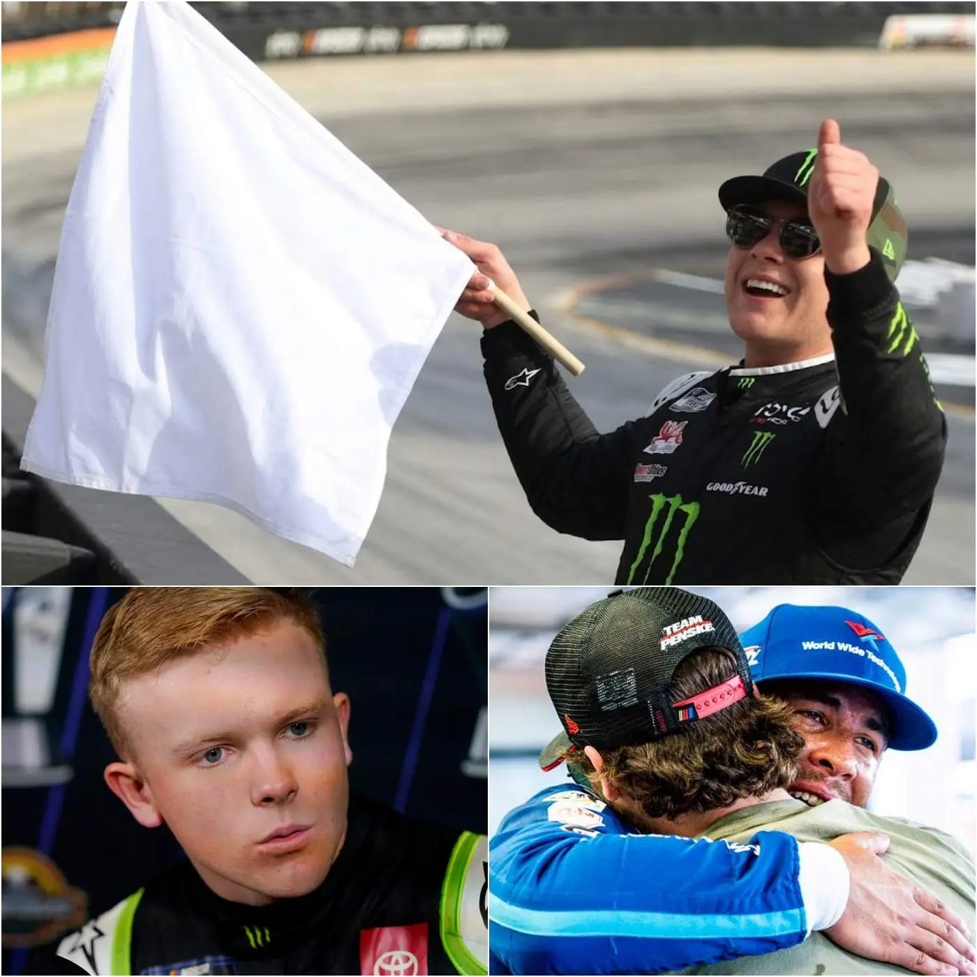 Cover Image for BREAKING NEWS: 30 minutes ago, Bubba Wallace once again announced he is permanently leaving NASCAR after Ty Gibbs celebrated his maiden victory by waving a white flag. Wallace stated he felt deeply disrespected and has given NASCAR a 24-hour ultimatum to take action. Not long after, NASCAR issued an official response…