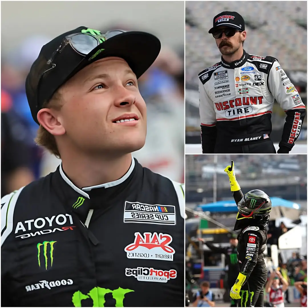 Cover Image for 🚨 “THIS WIN IS NOTHING BUT LUCK!” — Ryan Blaney caused a NASCAR media frenzy when he bluntly mocked Ty Gibbs’ victory immediately after the race.