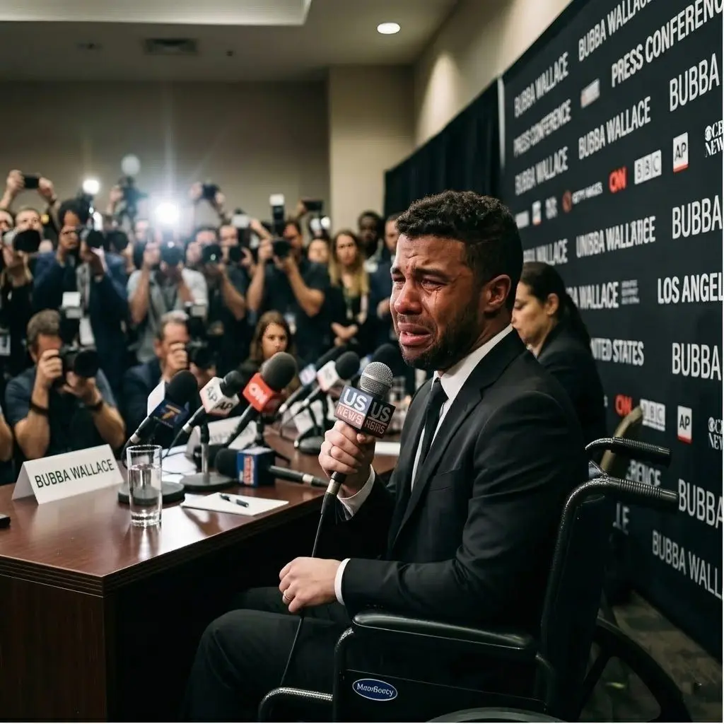 Cover Image for 💔 **HEARTFELT UPDATE: Bubba Wallace Shares Emotional Decision to Step Back** In an emotional message, NASCAR driver Bubba Wallace has shared that he will be stepping back to focus on his personal well-being and life beyond the track.