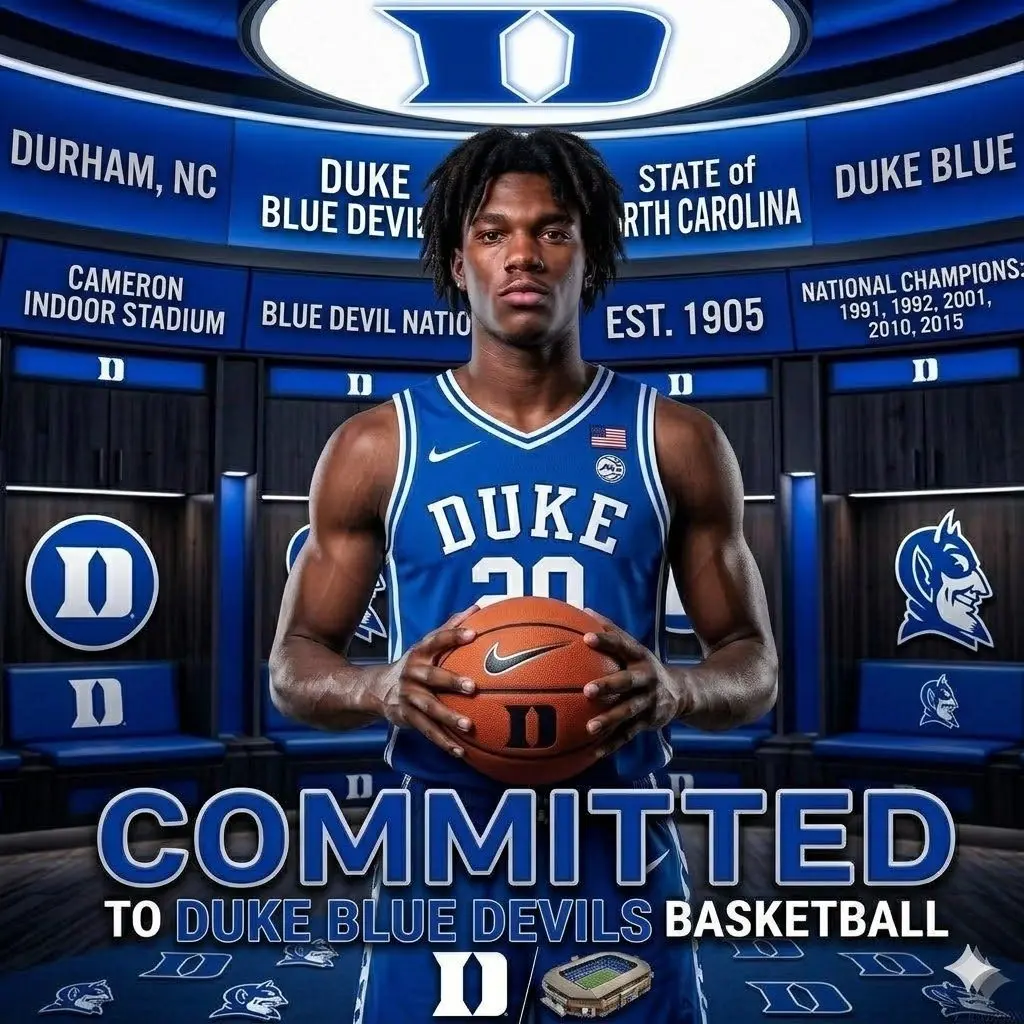 Cover Image for Breaking News: Nation’s No. 1 Star Player has officially committed to the Duke Blue Devils basketball program, adding significant talent to their roster and… Read more 👉
