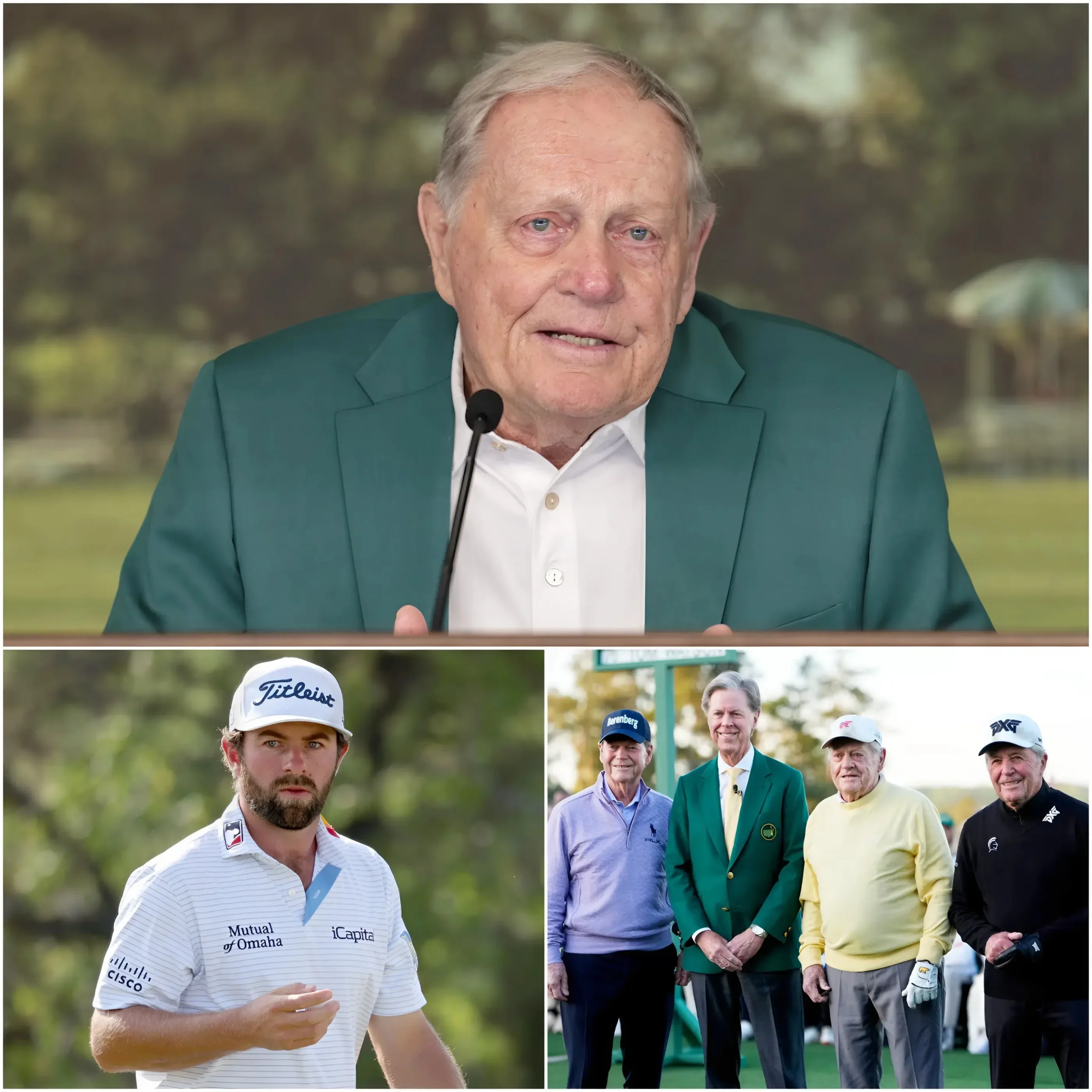 Cover Image for 🚨😮At Age 86, Jack Nicklaus Shocks Golf World: “I Will No Longer Support The Masters. It’s Insane To Let A ‘Clown’ Turn The Masters Into A Joke” — Legendary Champion Blasts Cameron Young