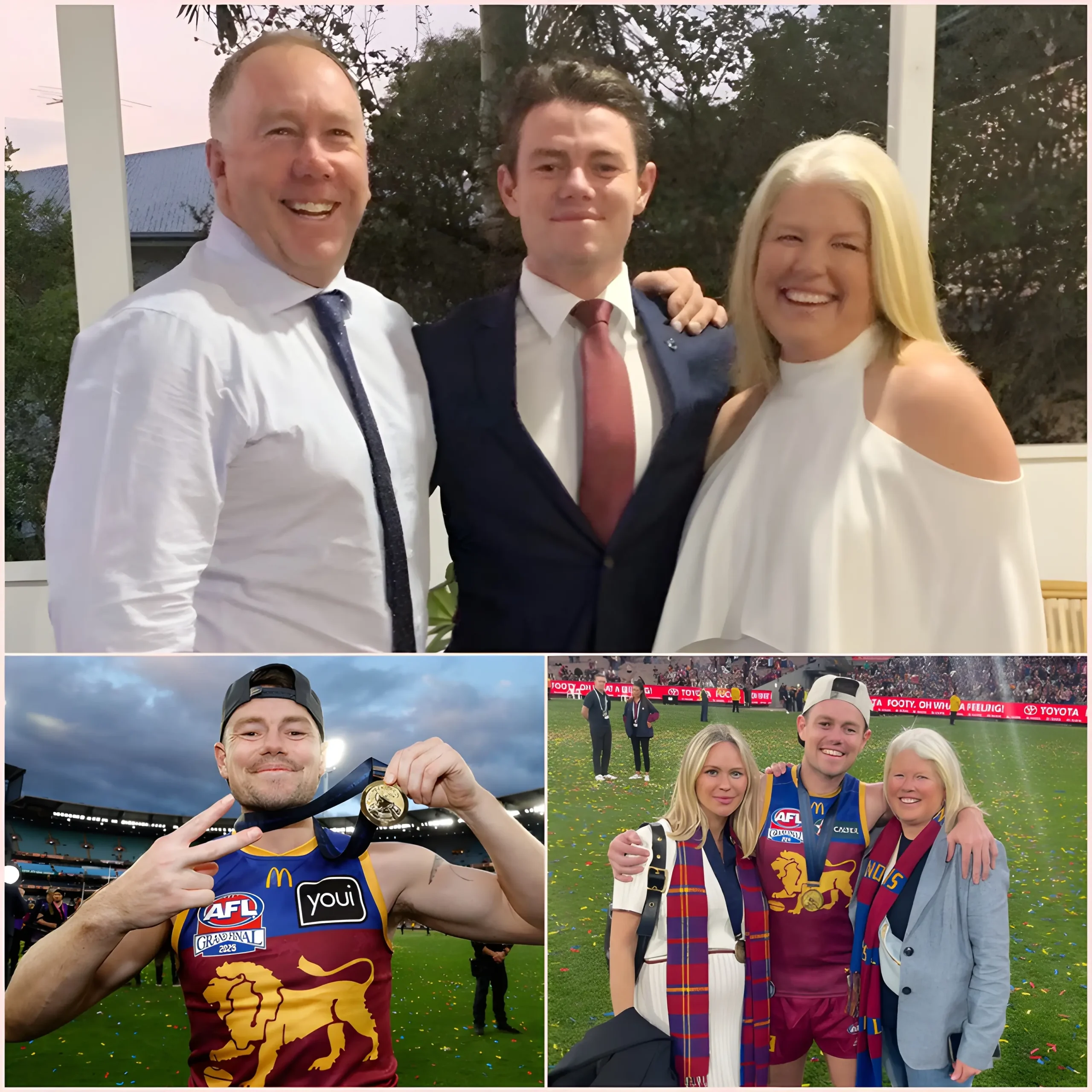 Cover Image for ❤️ “MY SON HAS MADE OUR FAMILY AND THE WHOLE COUNTRY OF AUSTRALIA PROUD.” Lachie Neale’ mother, visibly moved, broke down in tears during her emotional speech, recalling the quiet challenges and arduous path her son had taken before becoming an AFL star – a speech that brought fans to tears, witnessing the harsh realities of the world faced by the 32-year-old.