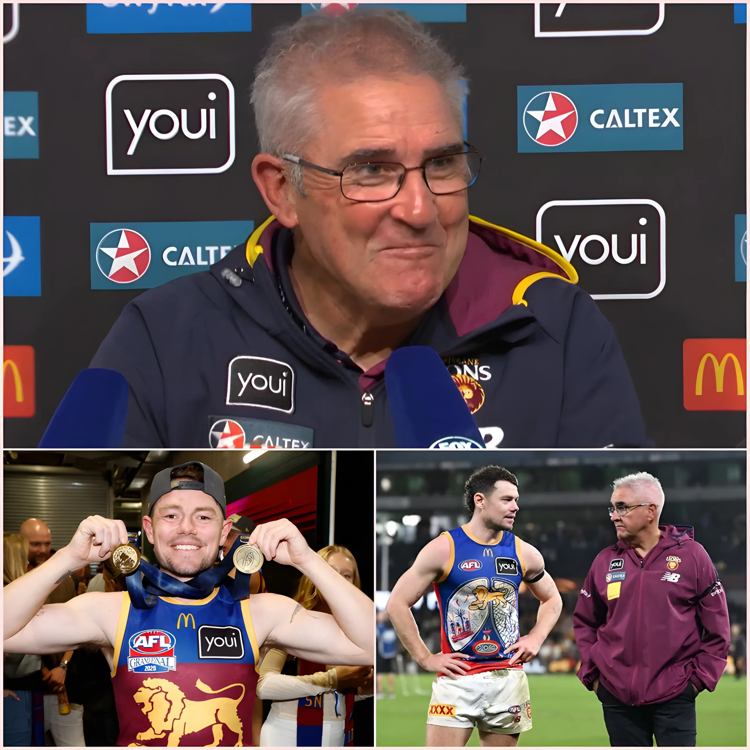 Cover Image for ❤️ “THE FUTURE IS ALWAYS UNPREDICTABLE, BUT I CAN CONFIRM THAT HE WILL STAY AT LEAST UNTIL THE END OF THIS YEAR.” Coach Chris Fagan unexpectedly spoke out about Lachie Neale’s future amidst widespread retirement rumors. But what touched fans even more was that just 5 minutes later, Neale herself broke the silence with 9 short words, containing all the determination and love for the team…