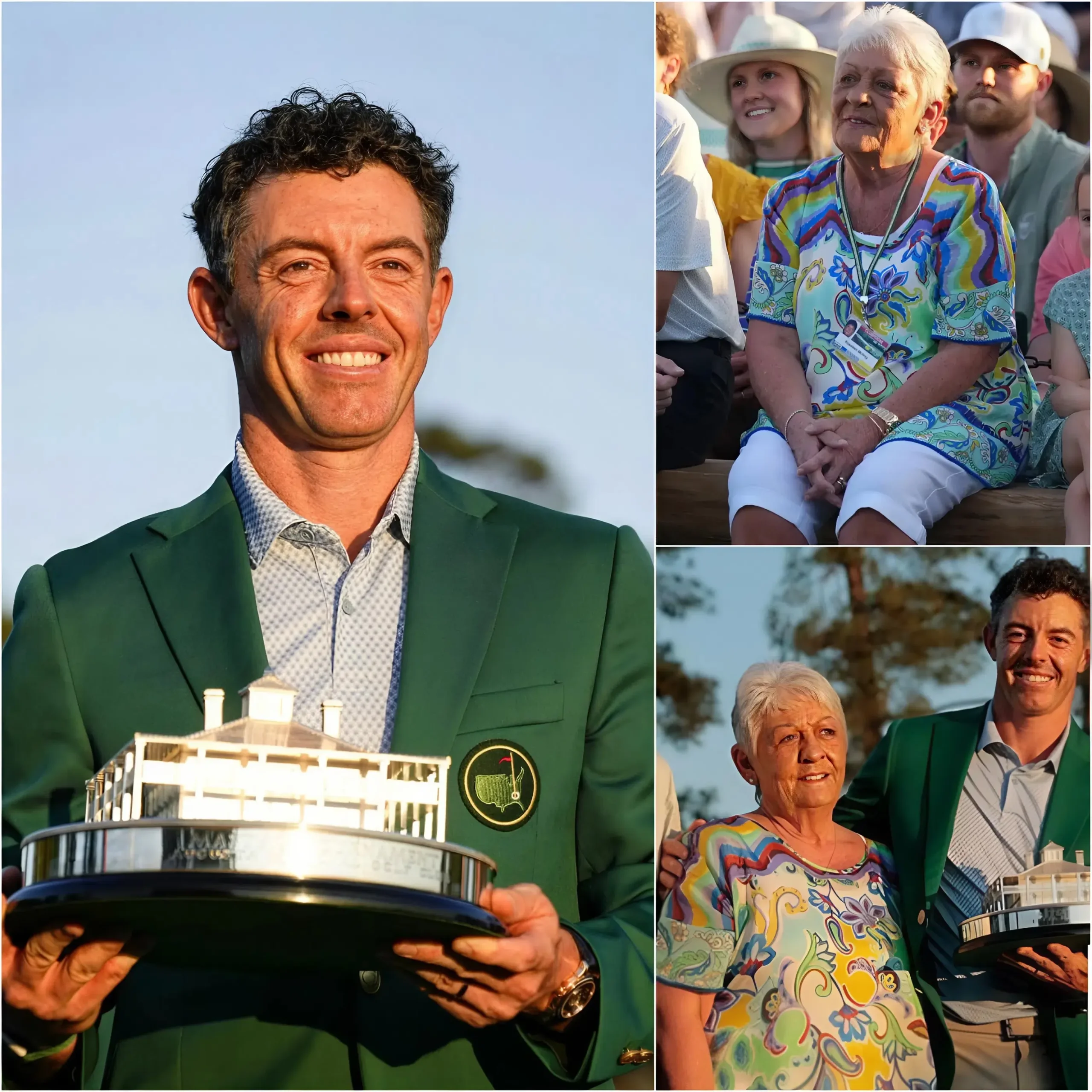 Cover Image for 💝 “This one means everything to me… especially for my mum.” Moments after claiming the 2026 Masters title, Rory McIlroy stood quietly on the course, visibly emotional, before finally speaking to the crowd.