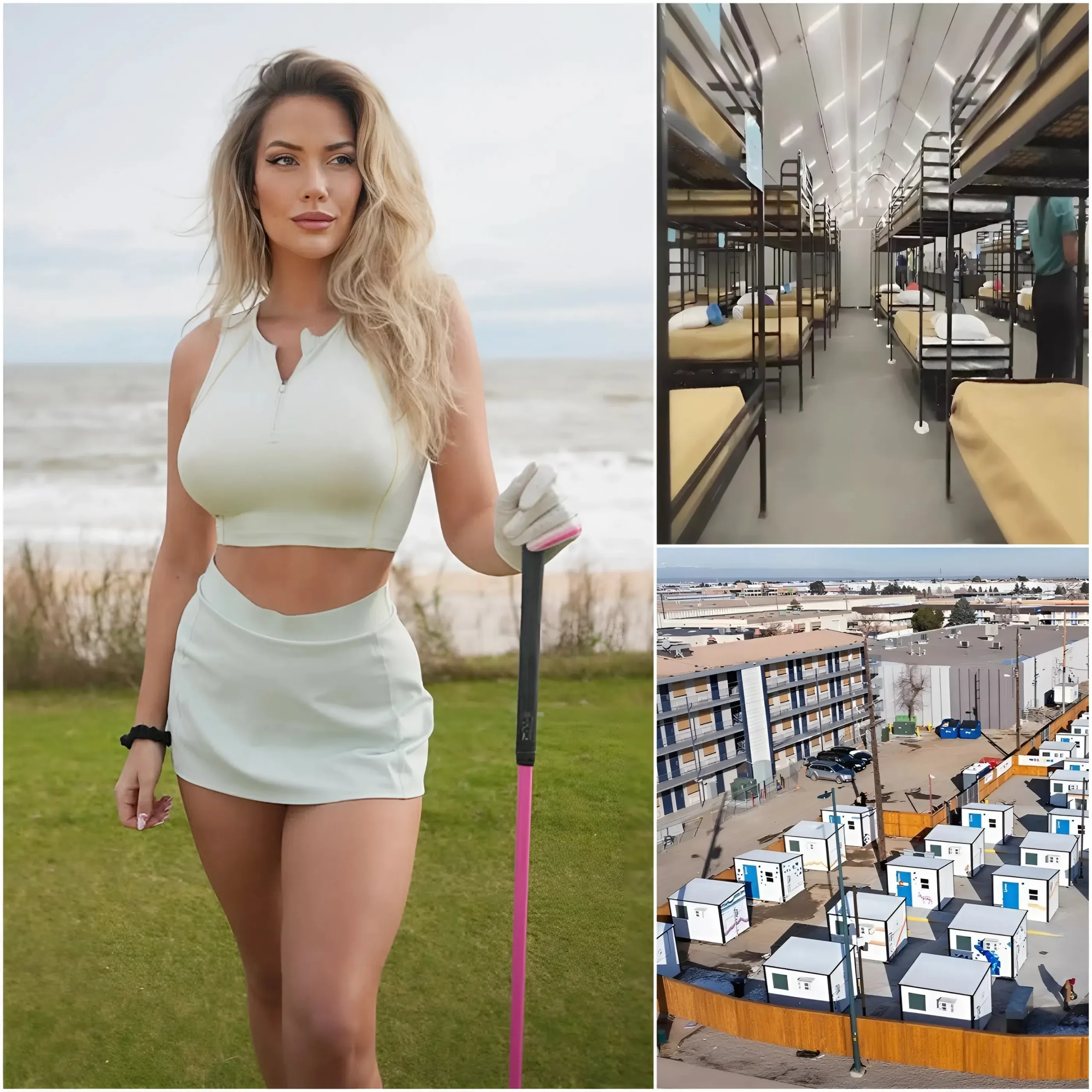 Cover Image for 🔥 BREAKING NEWS: Instead of spending on luxury cars or flashy investments, the “sensational goddess of the golf world” Paige Spiranac quietly dedicated $2 million to building a shelter for people experiencing homelessness.