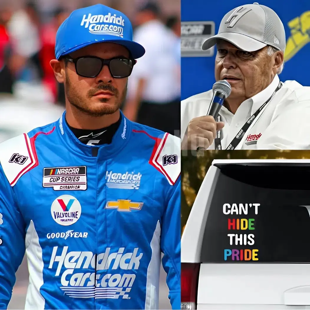 Cover Image for BREAKING NEWS🔴 Hendrick Motorsports star Kyle Larson sent shockwaves through the racing world when, ahead of an upcoming Cup Series event, he publicly refused to have a custom-designed Pride-themed decal on his car — a gesture intended to honor the LGBTQ+ community. Larson went on to state, “I will never bow to the so-called ‘WOKE agenda’.” Full story in comment👇