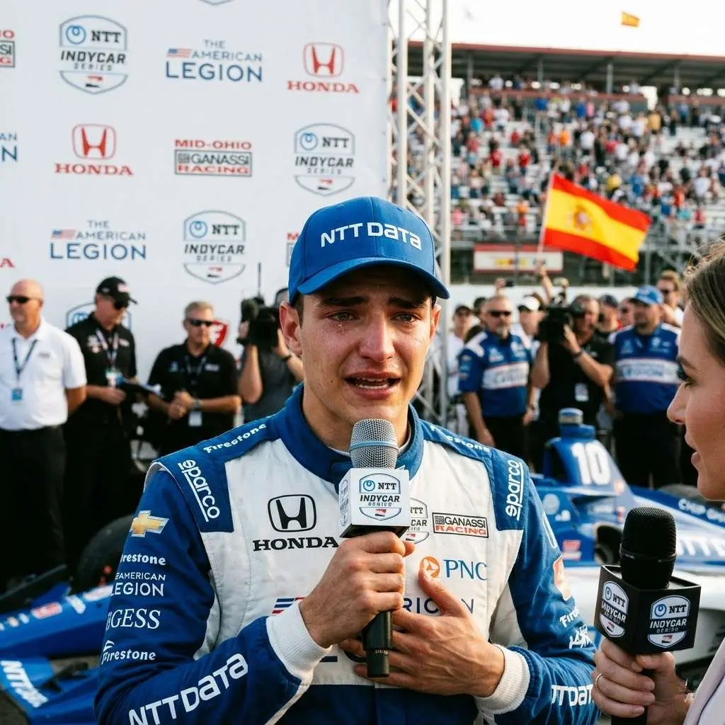 Cover Image for Sad news: 30 minutes ago, the American IndyCar series sent its deepest condolences to Alex Palou. At this moment, his mother is…