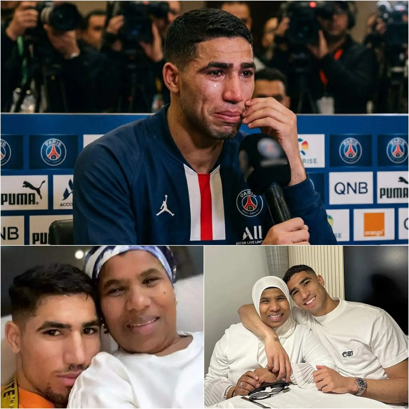 Cover Image for TRISTESSE : Il y a 30 minutes, le président du PSG a adressé ses condoléances les plus sincères à Achraf Hakimi. À l’heure actuelle, sa mère est…
