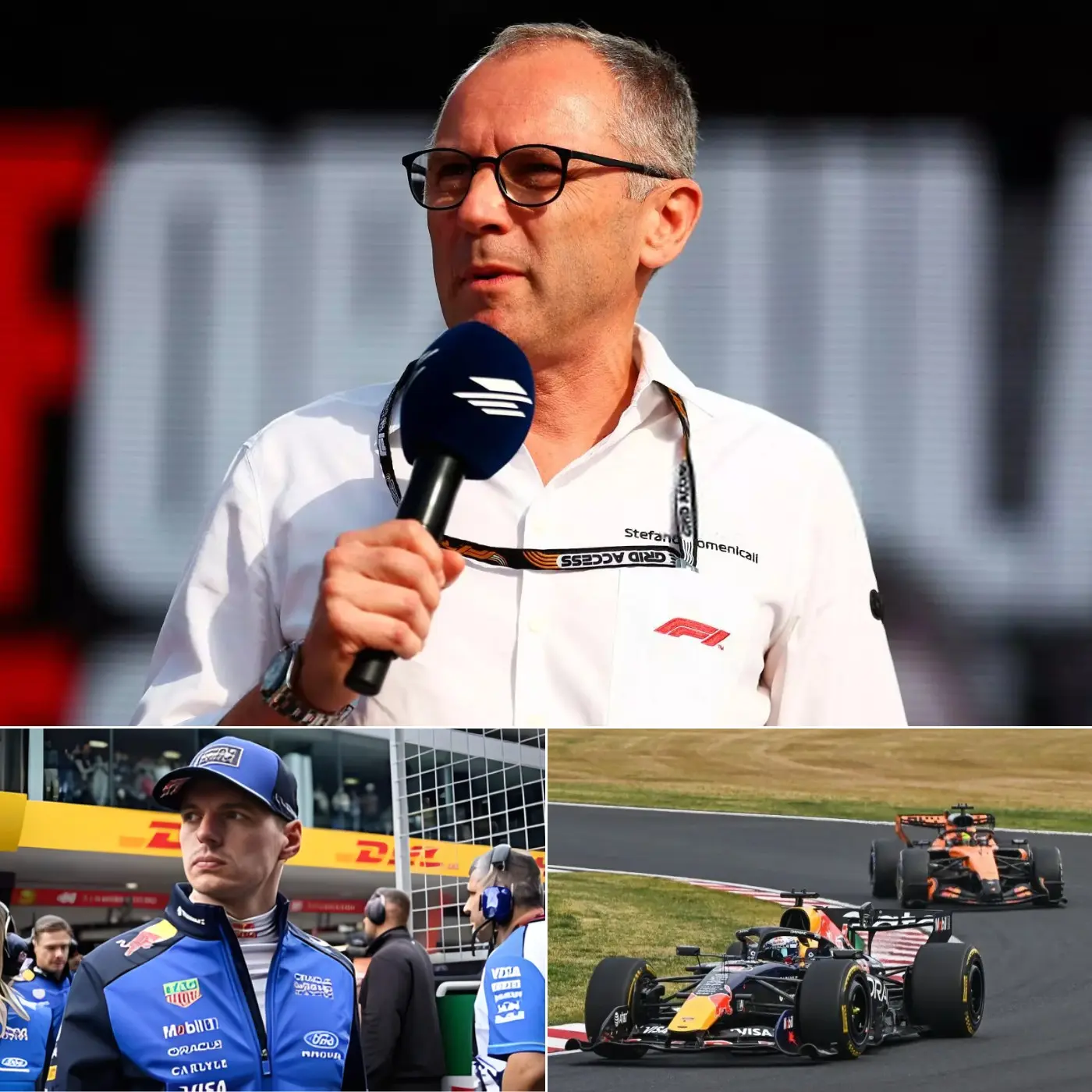 Cover Image for “DON’T CALL IT FAKE… IT’S THE FUTURE OF F1!” Stefano Domenicali sparked heated debate by bluntly defending battery-powered overtaking technology, but what really stirred up the community was the message, which was perceived as a direct jab at Max Verstappen