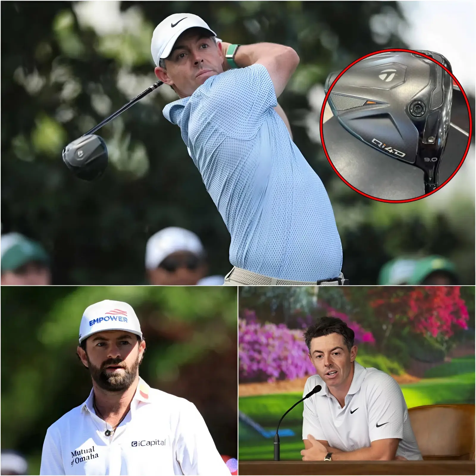 Cover Image for “CHECK RORY MCILROY’S GOLF CLUB IMMEDIATELY!” Cameron Young accused Rory of cheating by installing a turbocharged engine into his golf club to win The Masters with a margin of just 0.055 seconds. This accusation has led to an urgent investigation by tournament officials. Until the final review results were published – and the shocking decision sent the entire golf world into chaos and confusion.