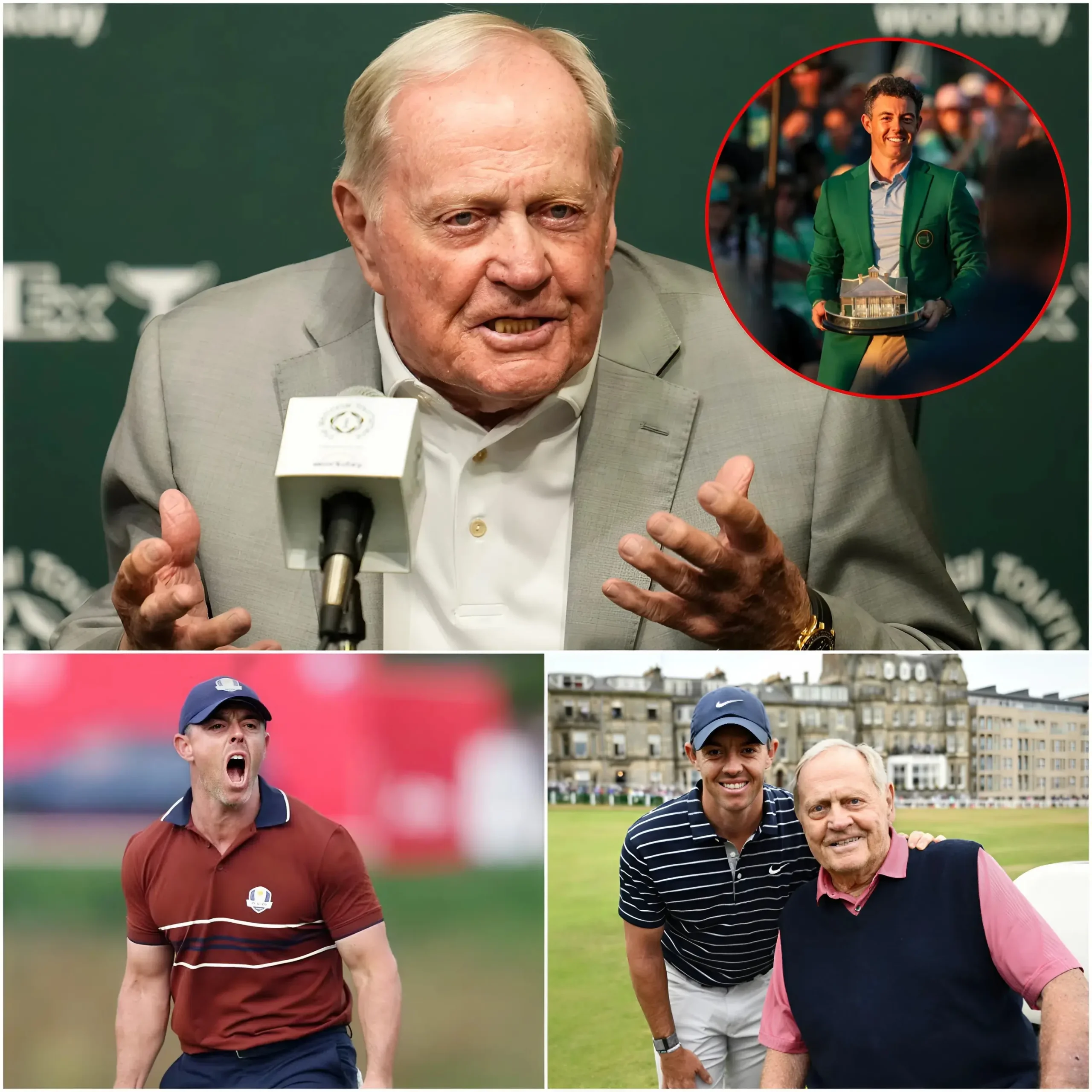 Cover Image for 🏆 “AT JUST 36 YEARS OLD, HE DESERVES RESPECT.” With this statement, Jack Nicklaus created an unprecedented media storm. He publicly expressed his respect for Rory McIlroy, one of the biggest stars in the world of golf.