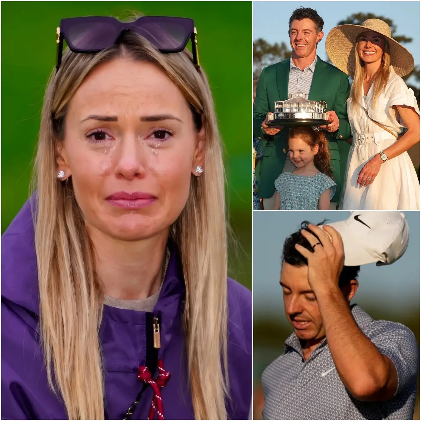 Cover Image for 💔😢 “Please… I beg you, forgive my husband… He is not that kind of person.” Erica Stoll broke down in uncontrollable sobs as Rory McIlroy faced a fierce storm of criticism and cheating allegations immediately after his victory at the 2026 Masters Tournament — a heartfelt plea that instantly divided the entire golf world.