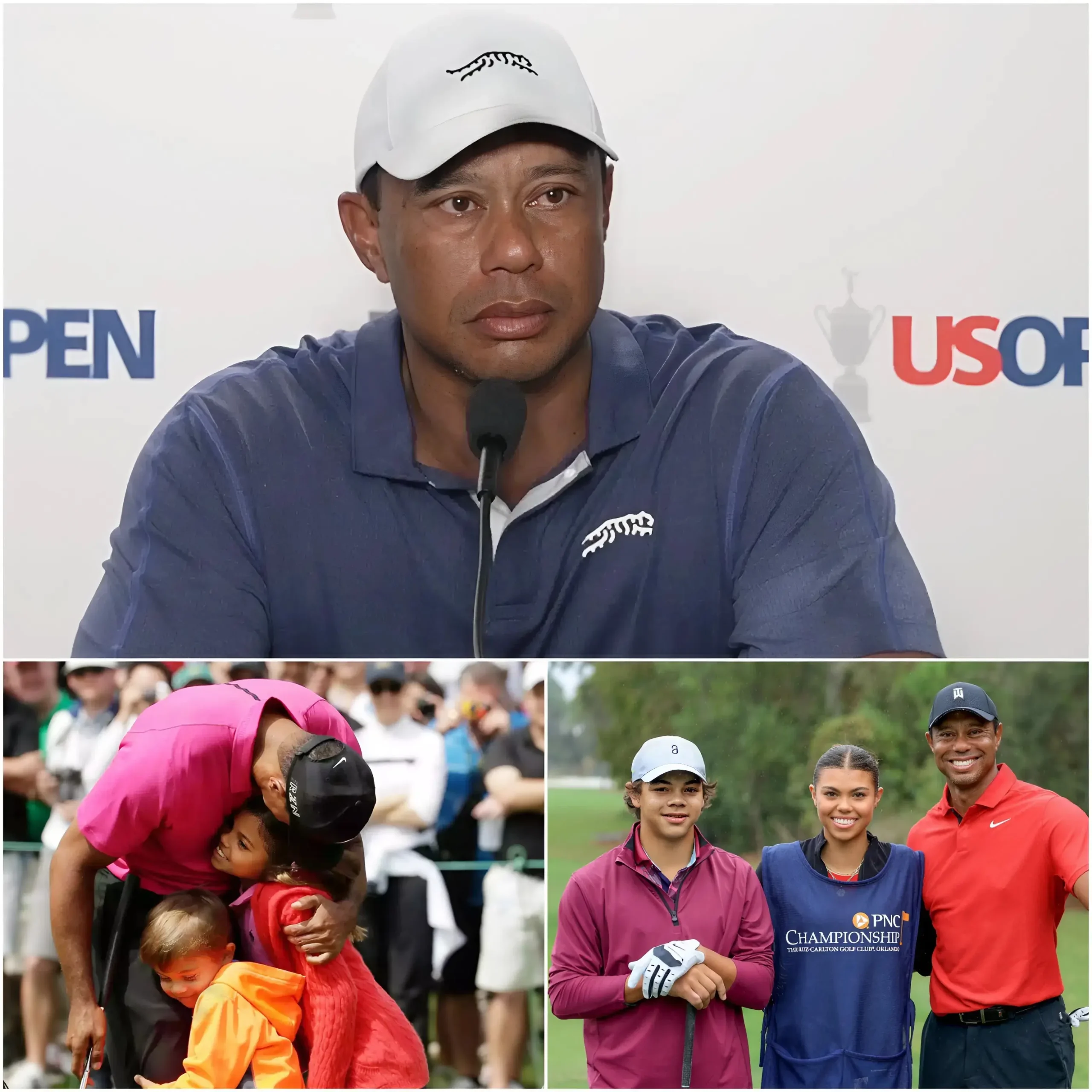 Cover Image for 💔 “No matter what others think of me, I will always be a good father” — Tiger Woods speaks out for the first time after the controversy involving substance use that led to an accident and widespread criticism. The golf legend revealed that his ex-wife refused custody of their children