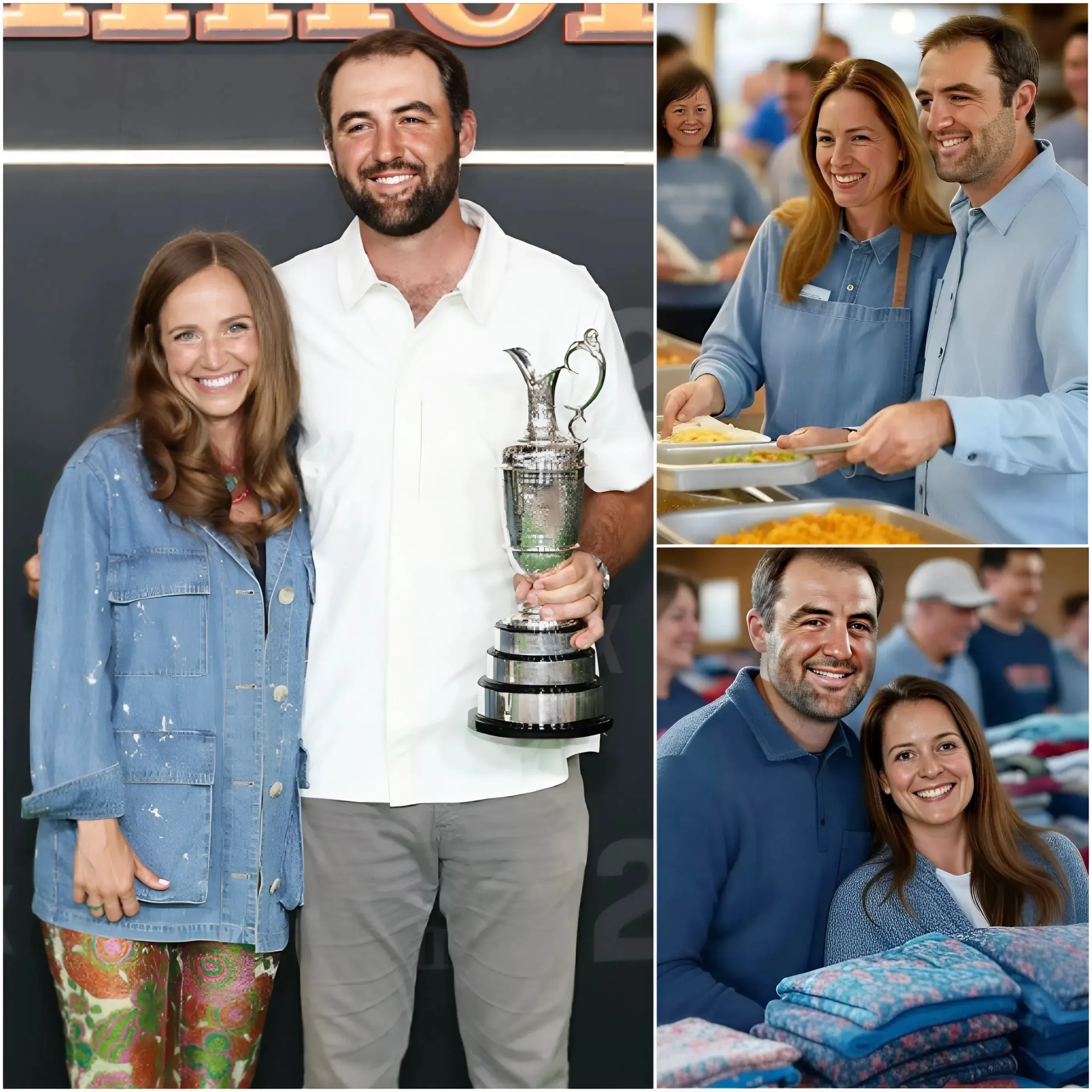 Cover Image for 💖Instead of buying a supercar or making a lavish investment, Scottie Scheffler and Meredith Scheffler quietly spent £3 million to build a free vocational training center for unemployed young people in their hometown