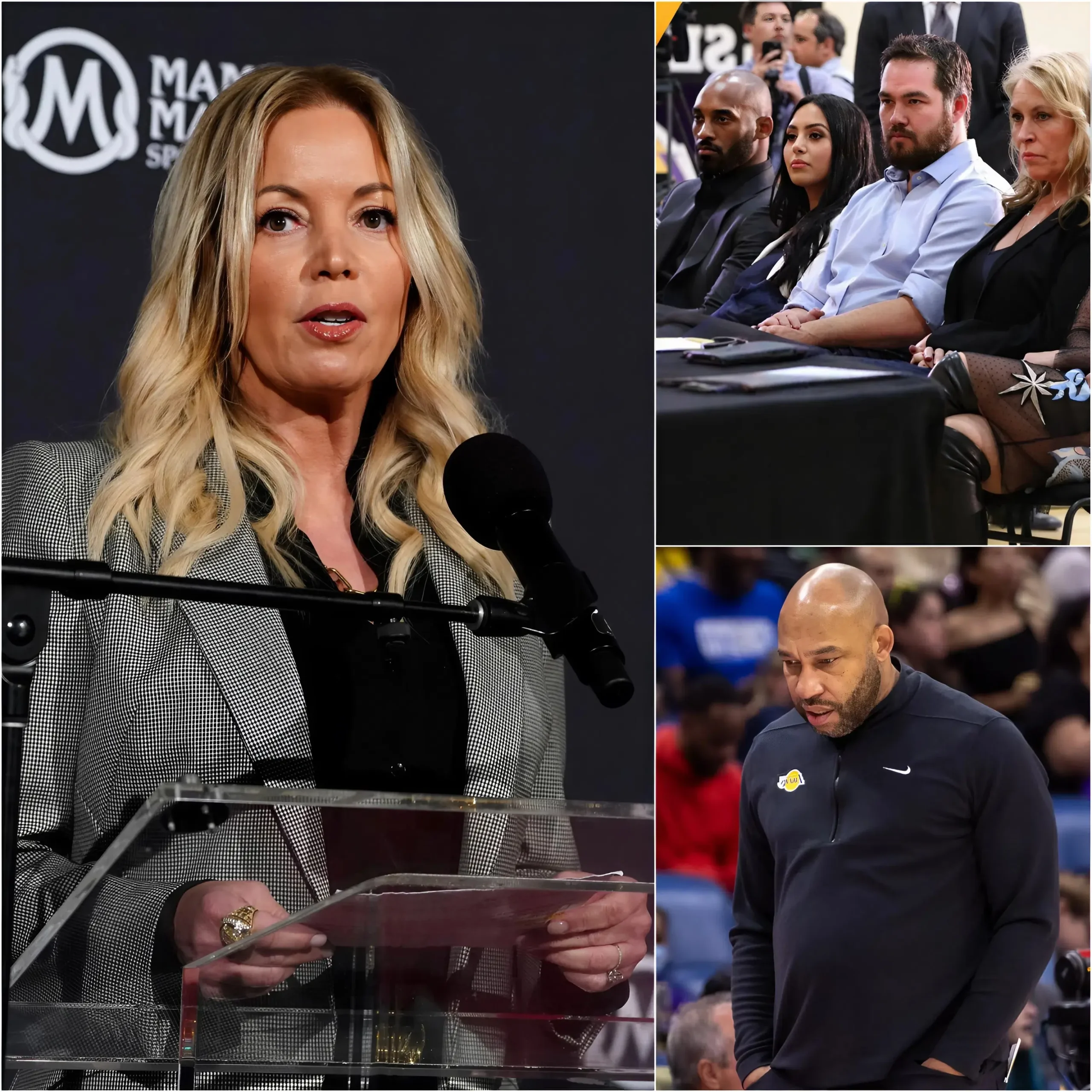 Cover Image for 🚨 BREAKING NEWS: An emergency meeting lasting over an hour between high-ranking NBA officials and the Los Angeles Lakers’ management team has just concluded at Crypto.com Arena, ahead of their game against the Houston Rockets. Los Angeles Lakers President Jeanie Buss personally appeared to announce that coach Darvin Ham… SEE MORE DETAILS BELOW 👇👇