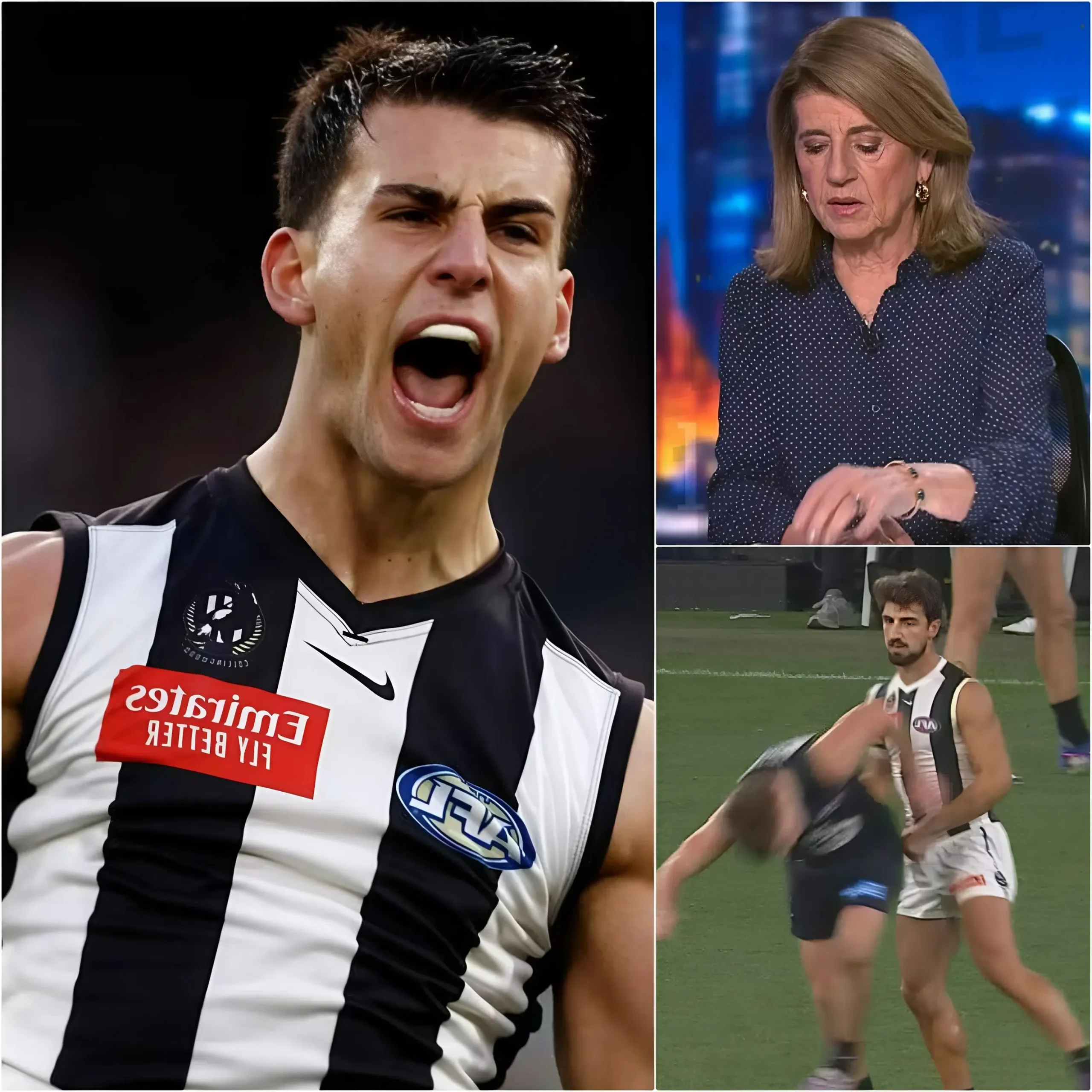 Cover Image for 🚨🚨”THE FINAL TRUTH HAS BEEN EXPOSED” — Caroline Wilson has just revealed shocking information that has rocked the entire AFL league with terrifying new details about Josh Daicos — at the same time, explosive allegations from Carlton players are also erupting, capturing public attention…