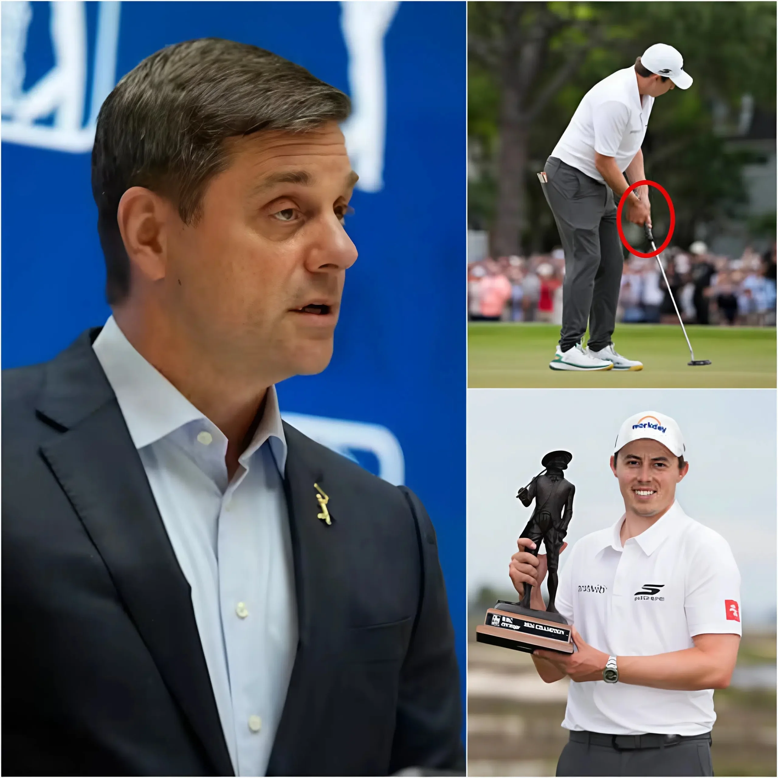 Cover Image for OFFICIAL ANNOUNCEMENT 🛑 The PGA has announced a heavy penalty for Matt Fitzpatrick following Ludvig Åberg’s allegations that Matt cheated to gain an advantage at the 2026 RBC Heritage. Based on the results of the investigation, the penalty could include the cancellation of his results and the stripping of his championship title.