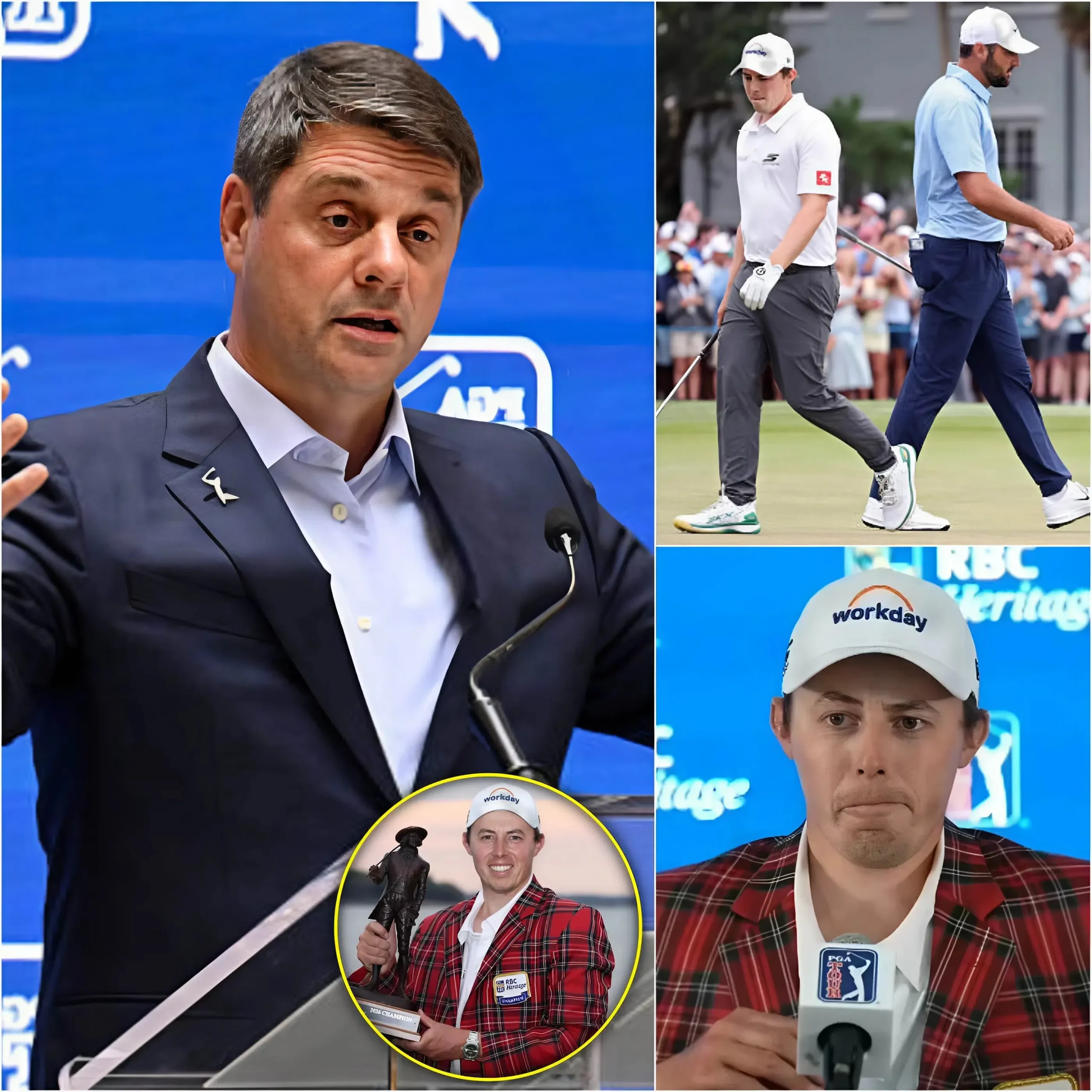 Cover Image for “THE TRUTH IS FINALLY REVEALED”🚨 Brian Rolapp has just released shocking information that is shaking the entire golf world with horrifying new details about Matt Fitzpatrick — right as shocking allegations from golfers at the RBC Heritage tournament are simultaneously erupting and attracting public attention!