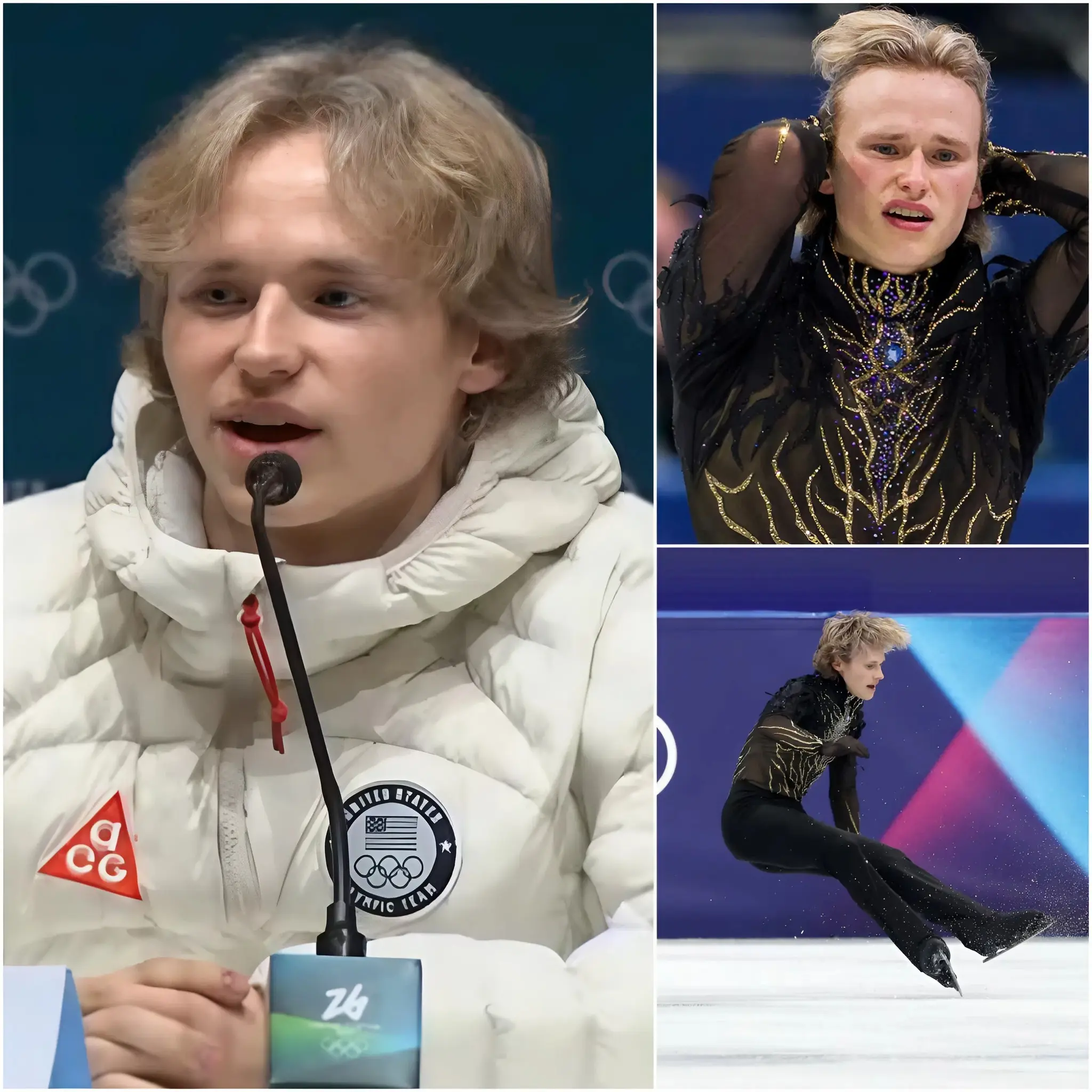 Cover Image for 🚨“THIS WILL BE THE LAST TIME I COMPETE HERE…” — Ilia Malinin left the entire press room stunned when he suddenly announced that he will not return to the Winter Olympics under any circumstances;