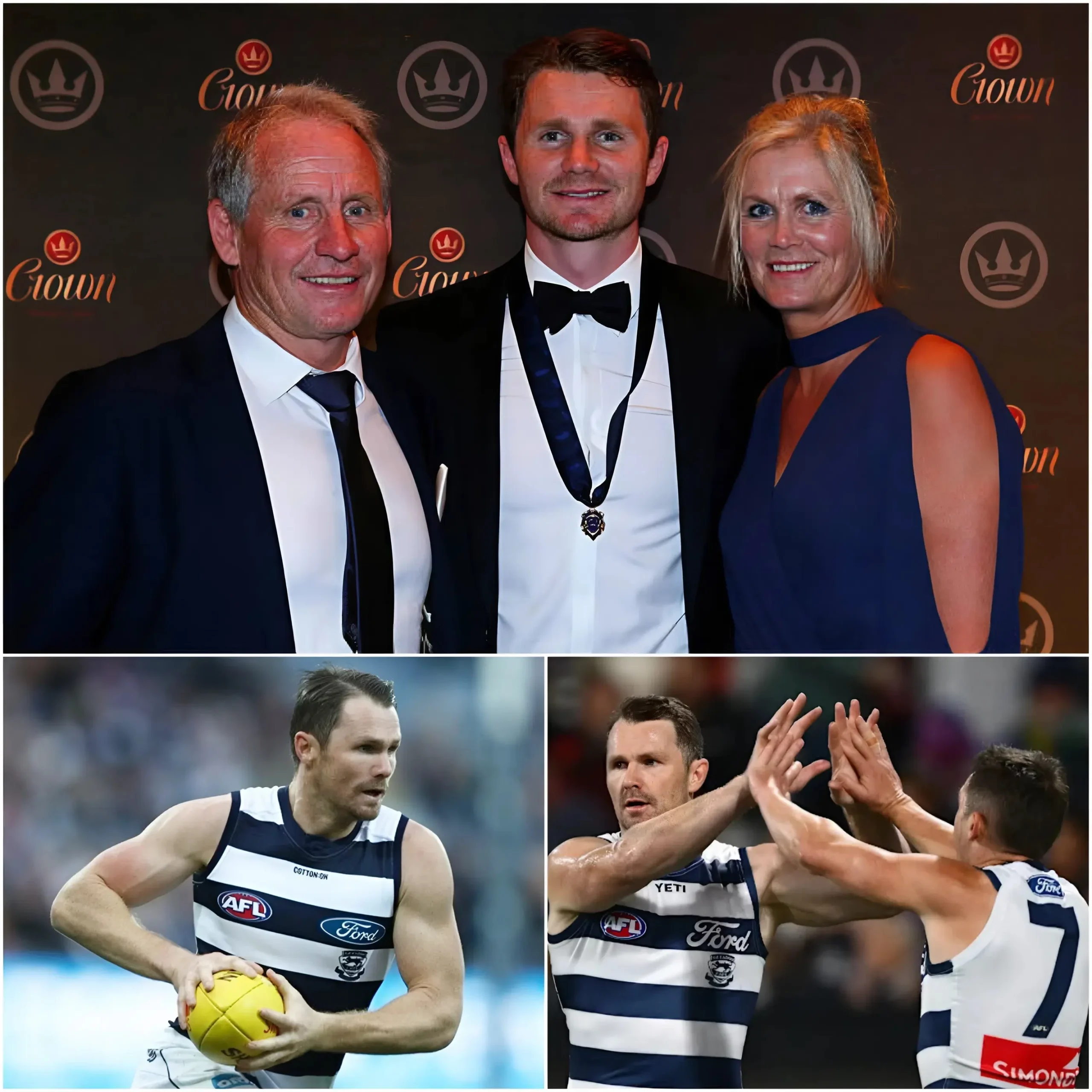 Cover Image for ❤️“Thank you, everyone… for always believing in my son.” — In that moment, Patrick Dangerfield’s mother could not hold back her emotions as she unexpectedly shared the deeply moving story behind the Geelong Cats’ 131–56 victory over the Western Bulldogs…