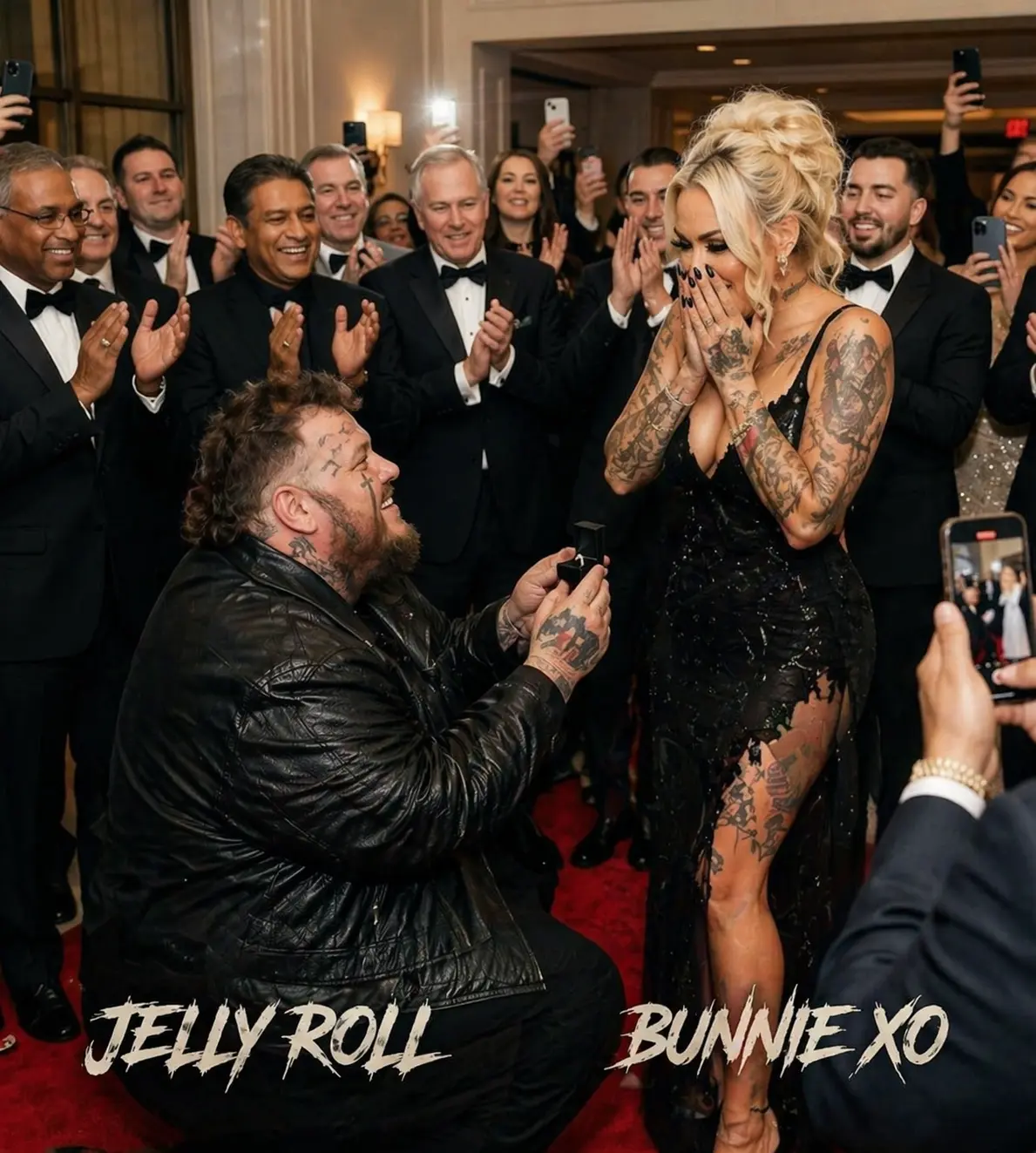 Cover Image for GOOD NEW: Jelly Roll and Bunnie XO shared one of the most touching moments of their illustrious careers during an intimate meet-and-greet held immediately after the show that concluded The Rise Up Tour 2026.